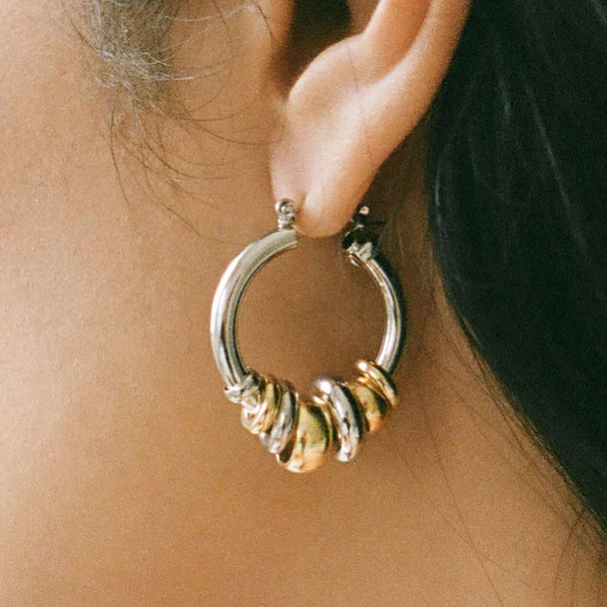 Trina Chunky Hoops | Waterproof Jewelry