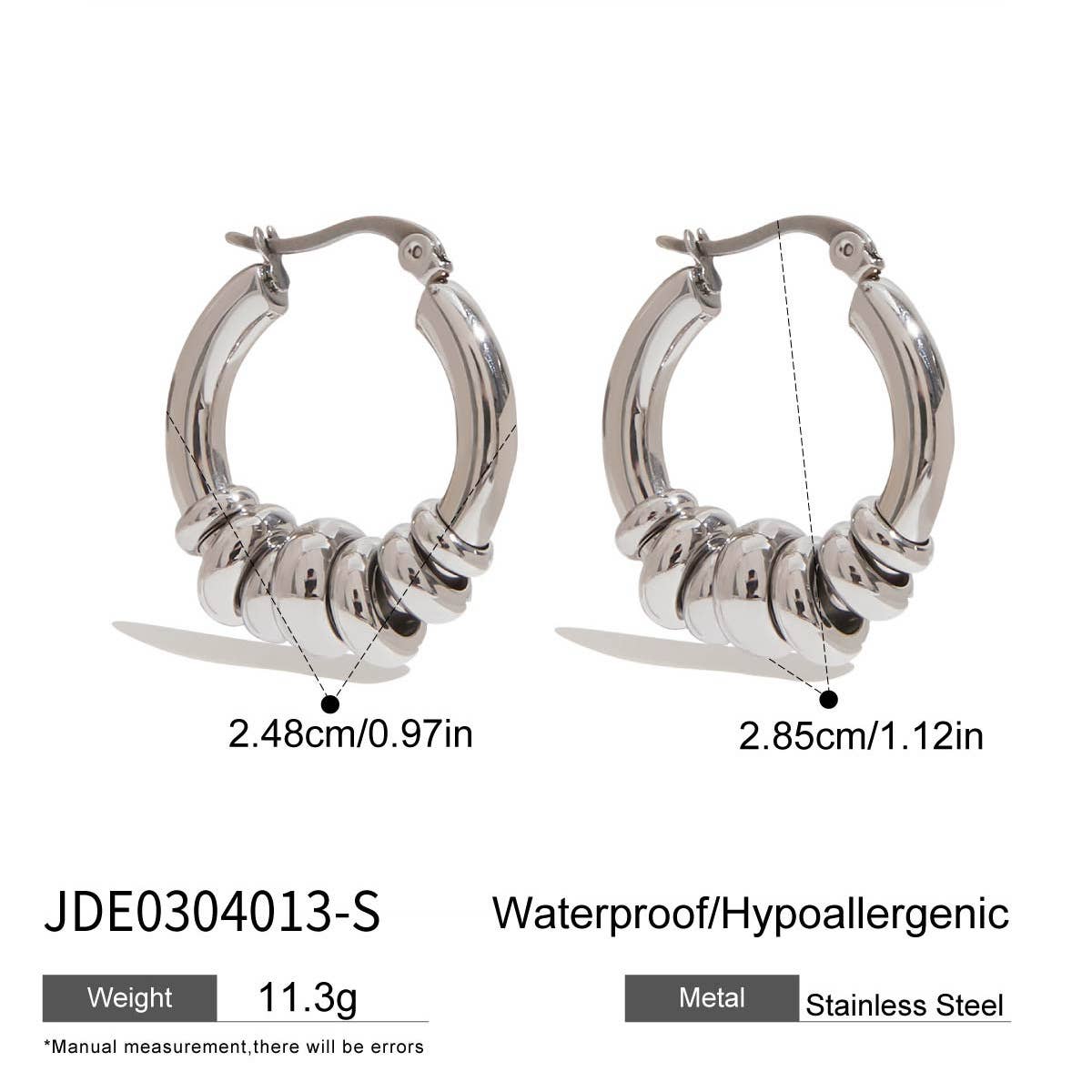 Trina Chunky Hoops | Waterproof Jewelry
