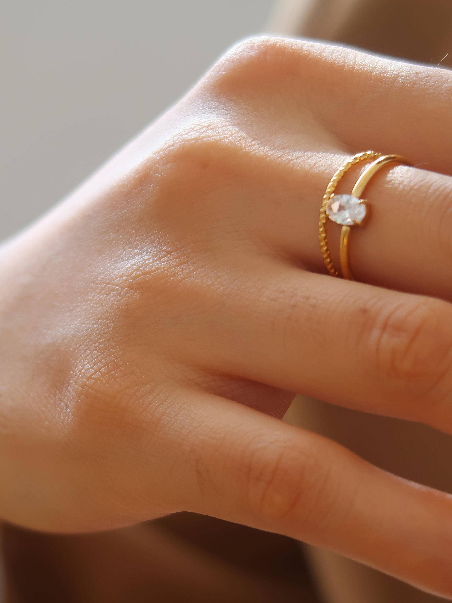 Anna Oval Ring | Waterproof Jewelry