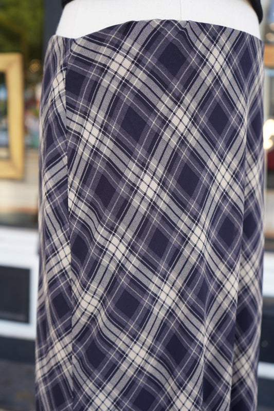 Naomi Plaid Midi Skirt