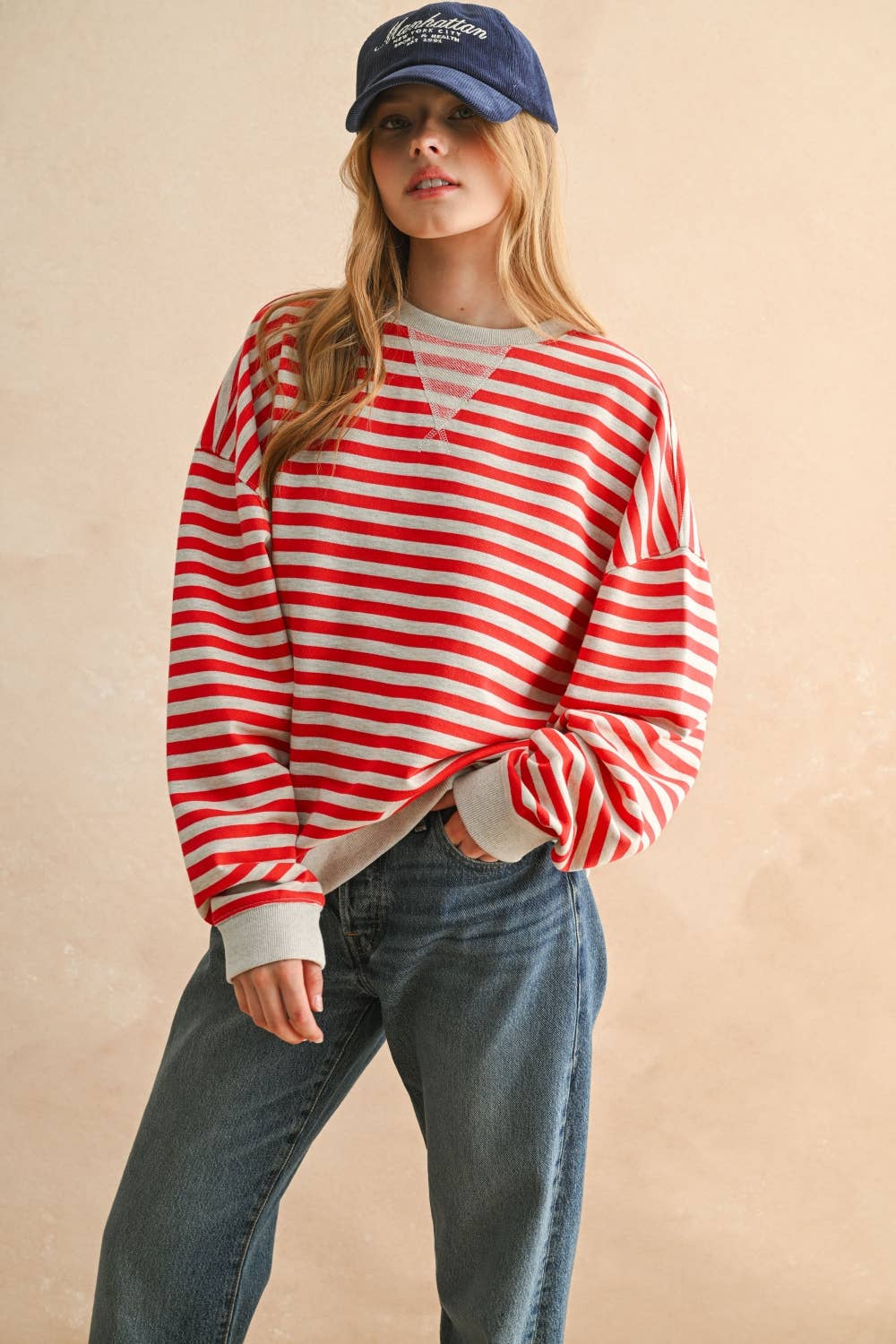 Jenna Striped Pullover