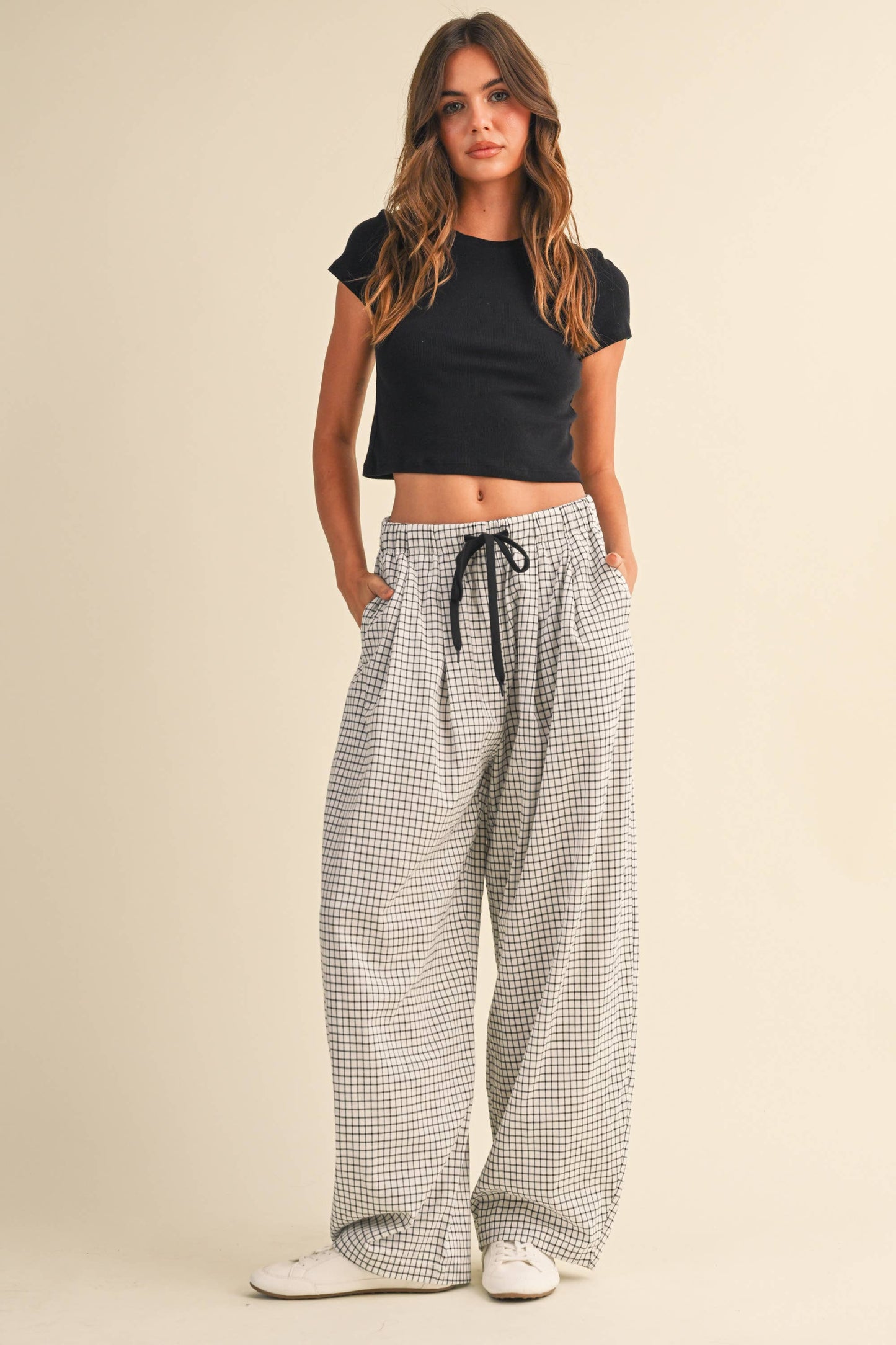 Lauren Checkered Baggy Pants