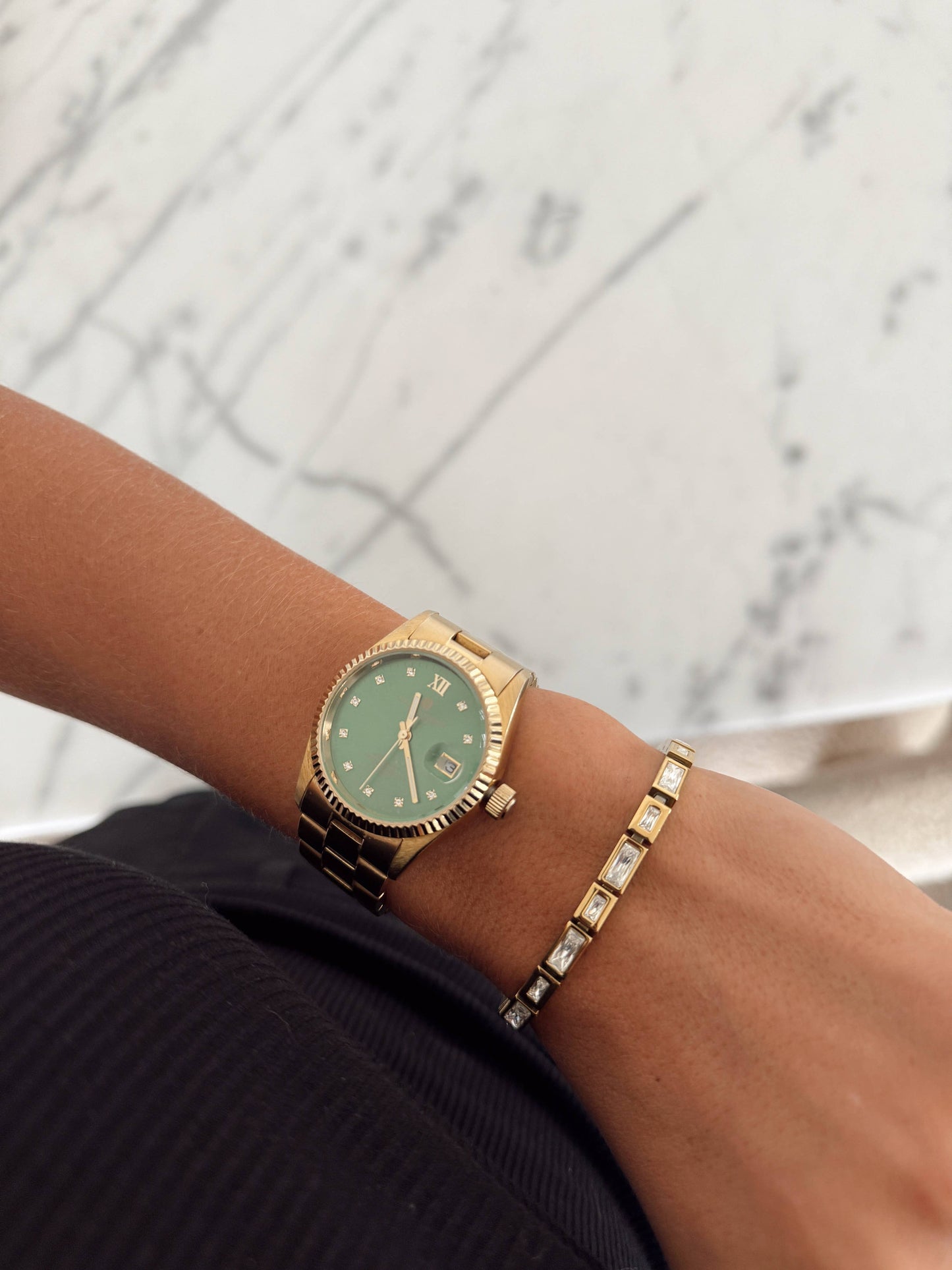 Luda Emerald Cut Bracelet | Waterproof Jewelry