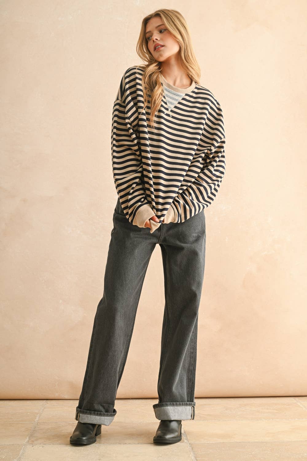 Jenna Striped Pullover