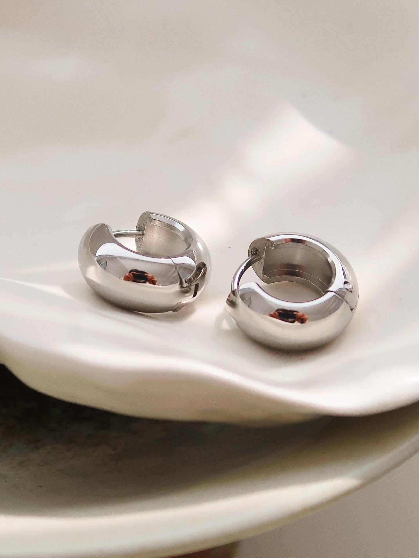 Birdie Small Classic Hoop Earring | Waterproof Jewelry
