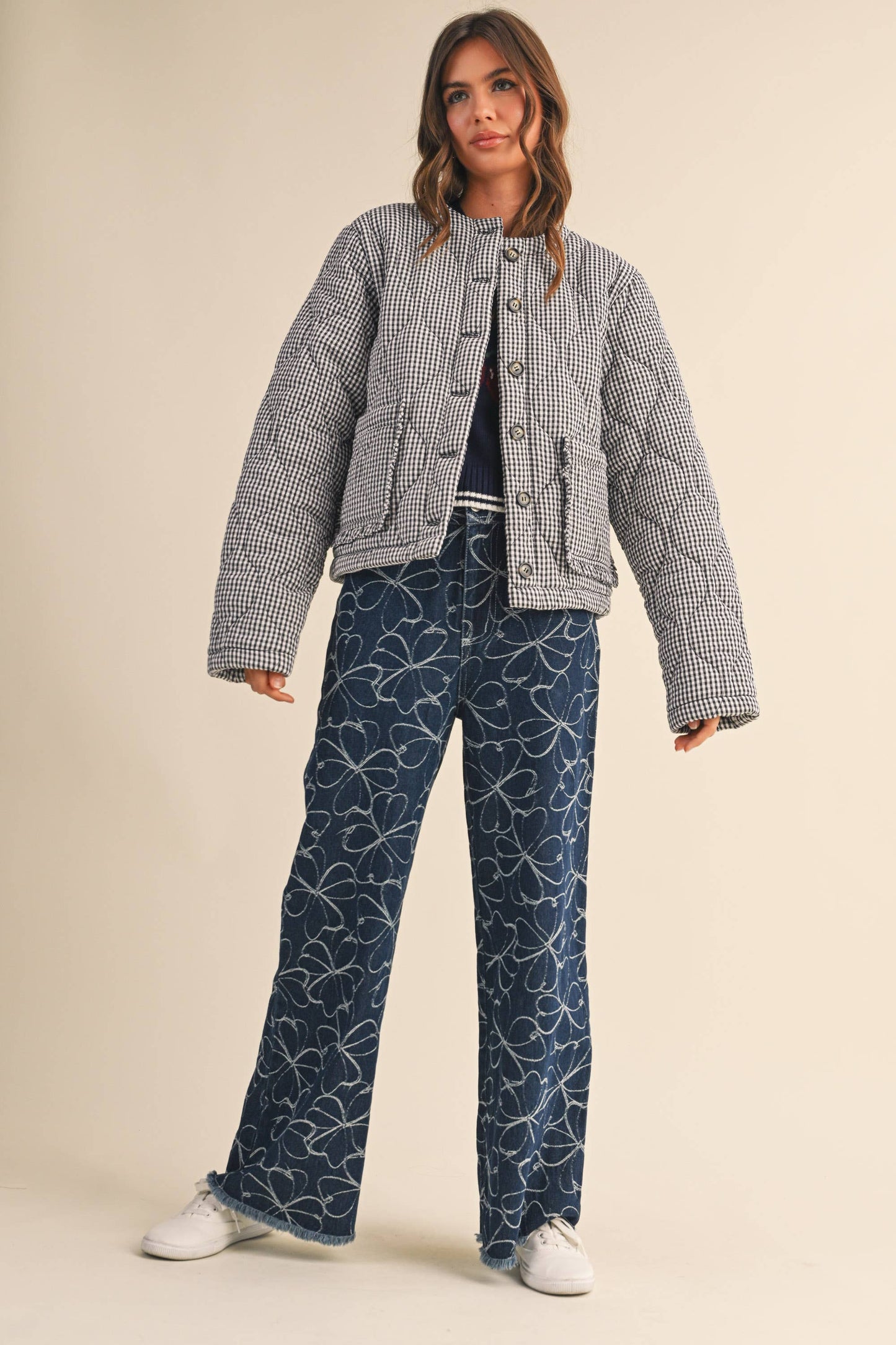 Lola Gingham Quilt Jacket