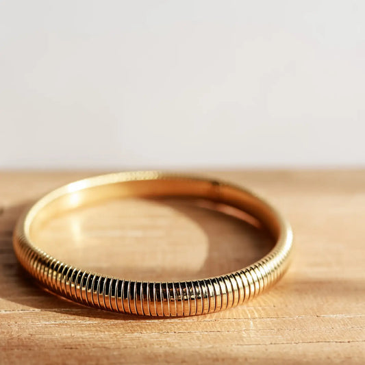 The Ribbed Bangle Small | WATERPROOF JEWELRY