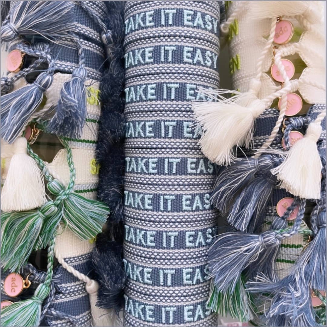TAKE IT EASY | Canvas Bracelet