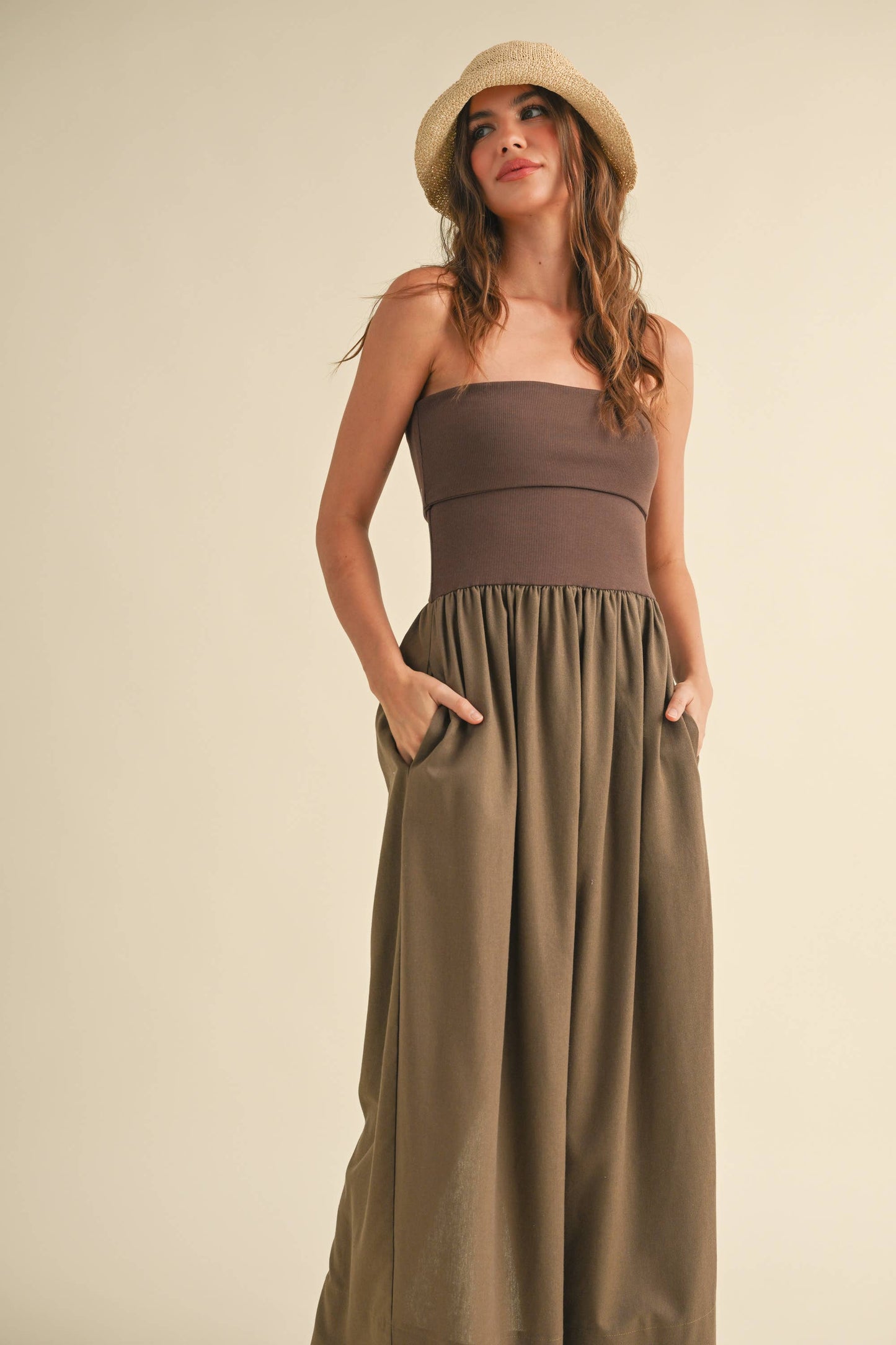 Lea Strapless Maxi Dress