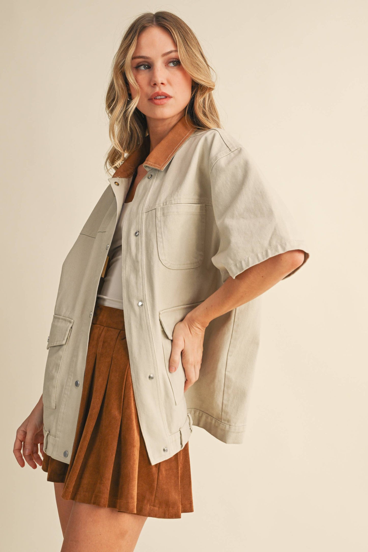 Anna Short Sleeve Chore Jacket