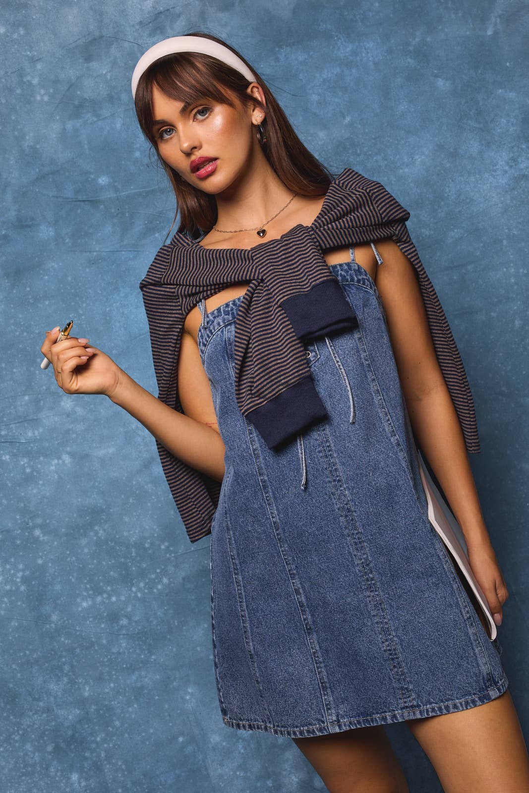 Caroline Denim Mini Dress