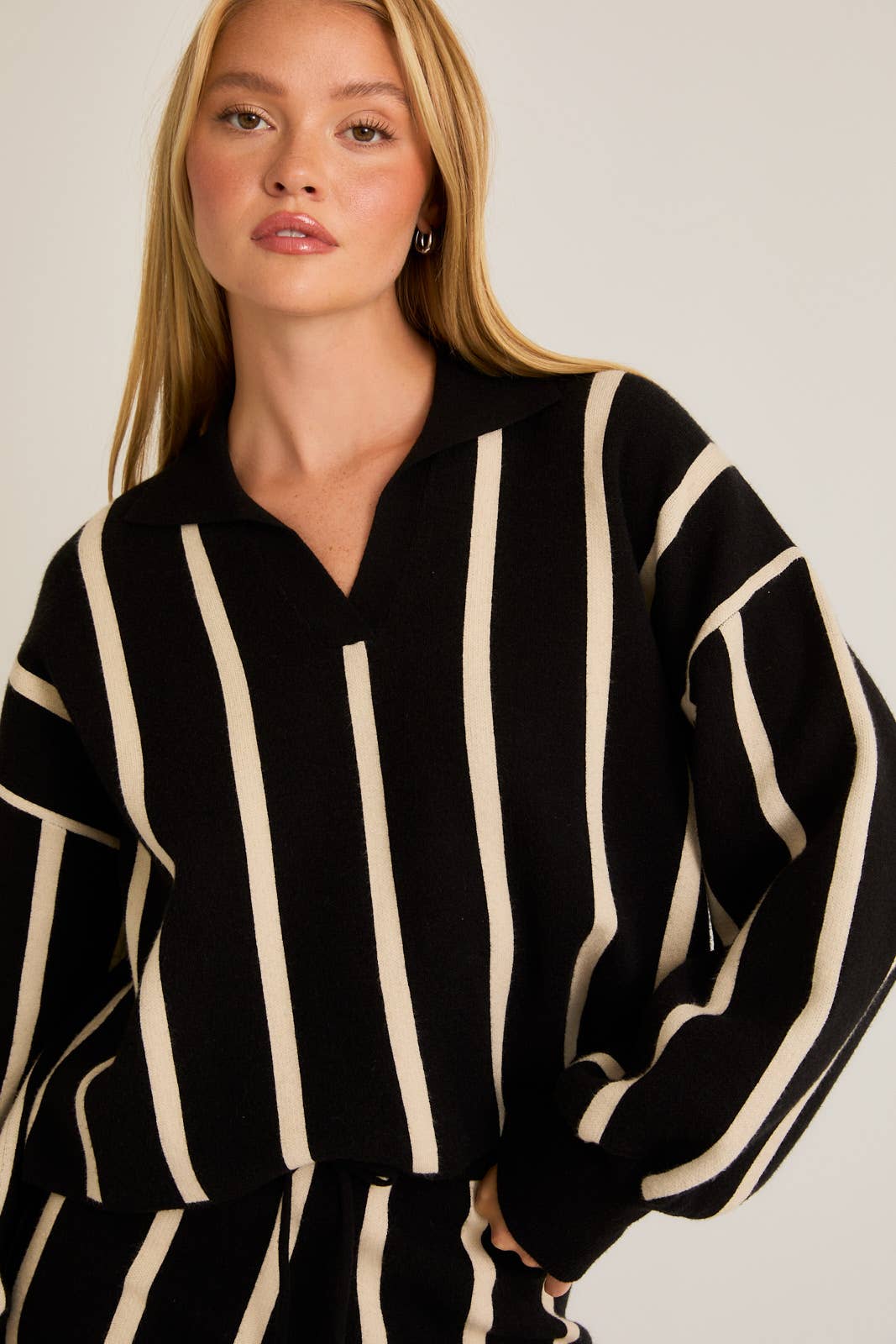 Rae Stripe Knit Pullover