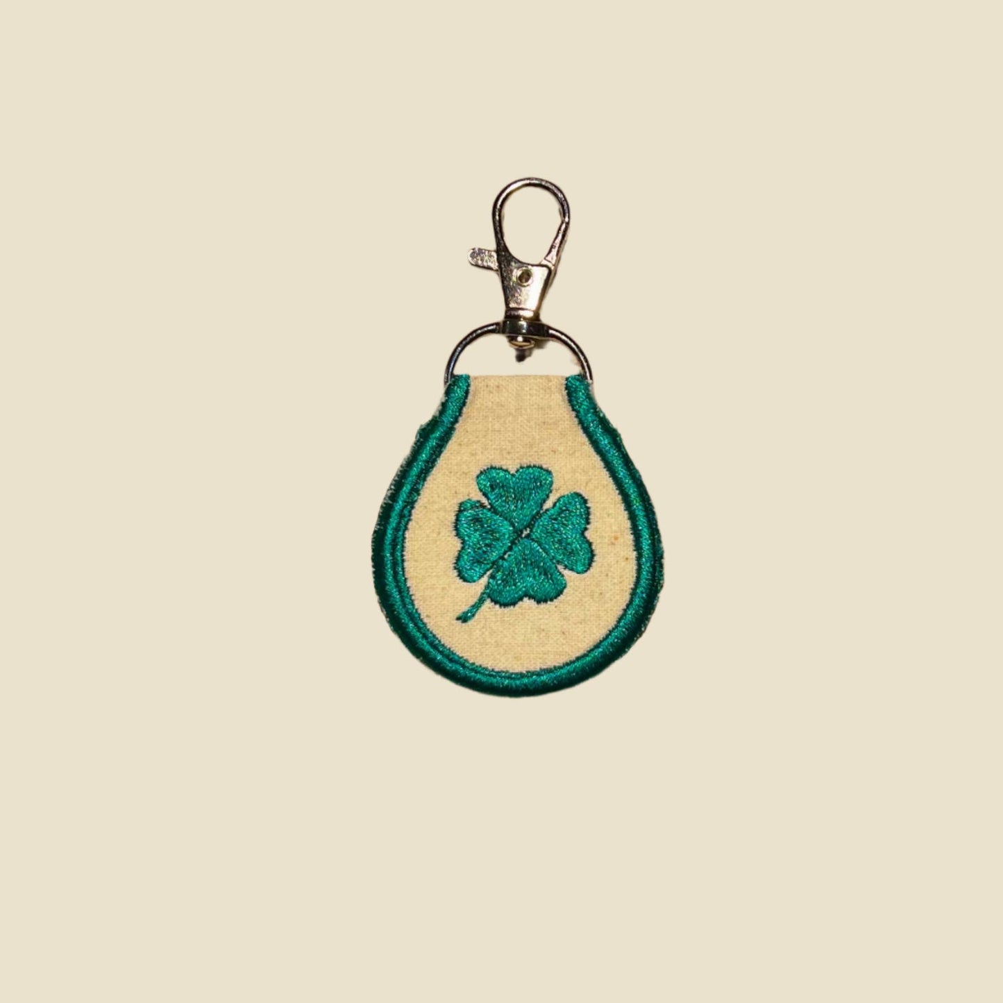 Retro Embroidered Key Tag