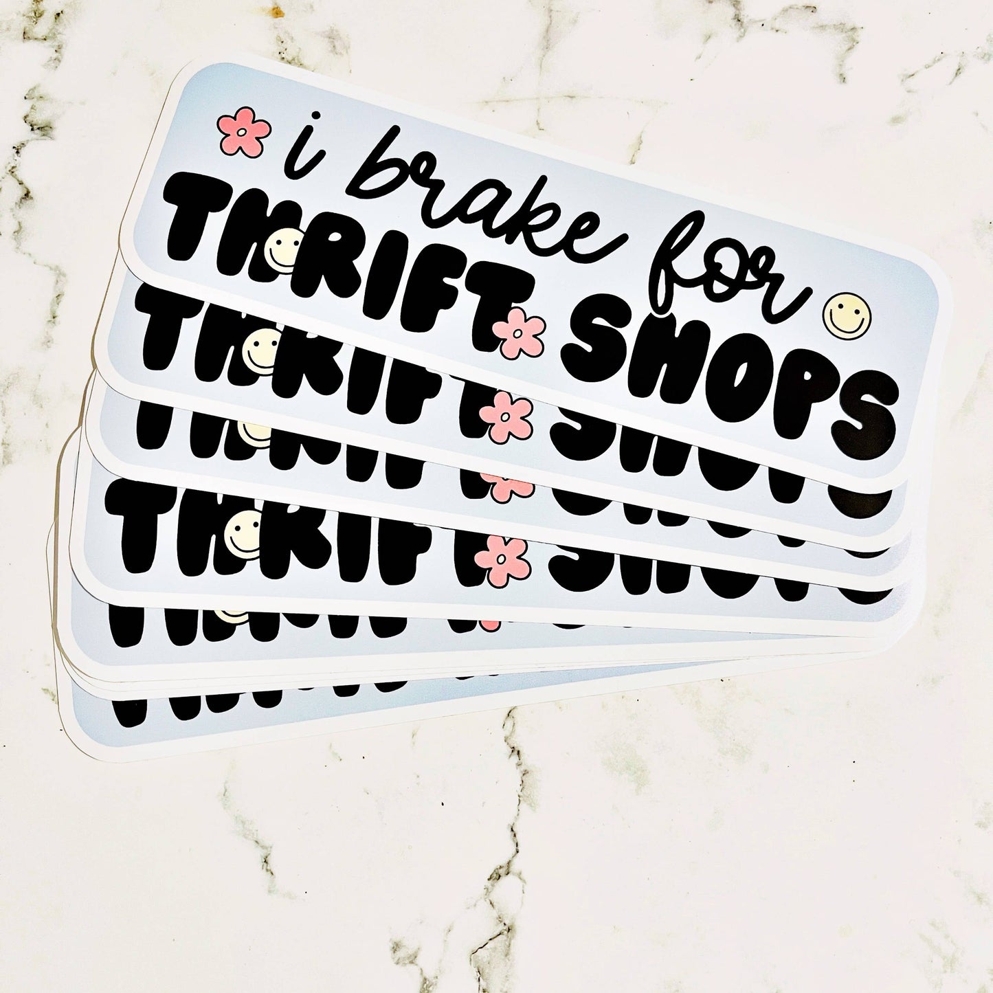 I Brake for Thrift Shops Sticker