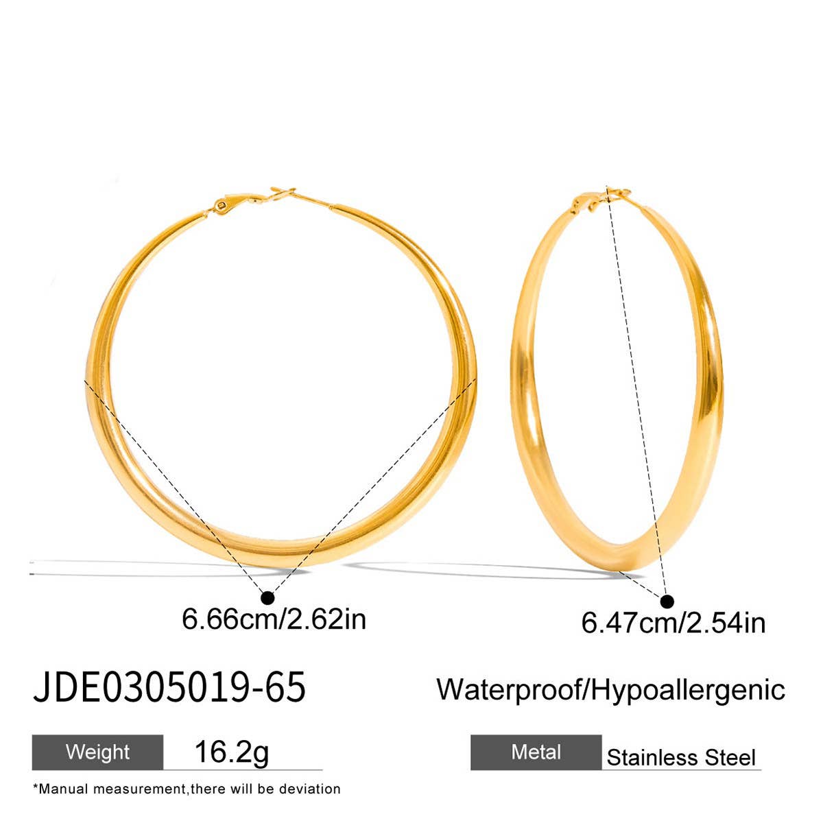 Brinn Hoop Earring | Waterproof Jewelry