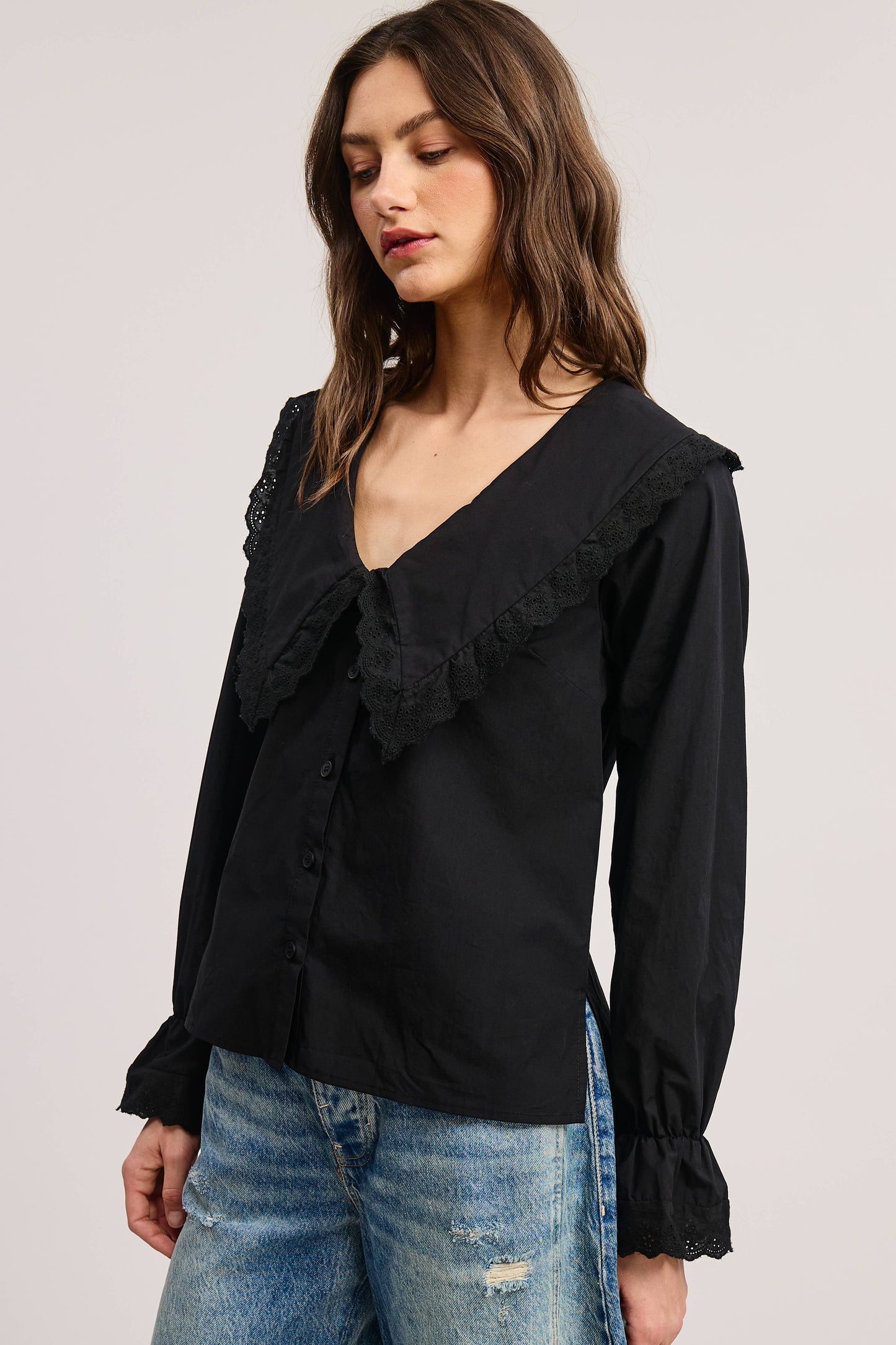 Jenny Bib Collar Blouse