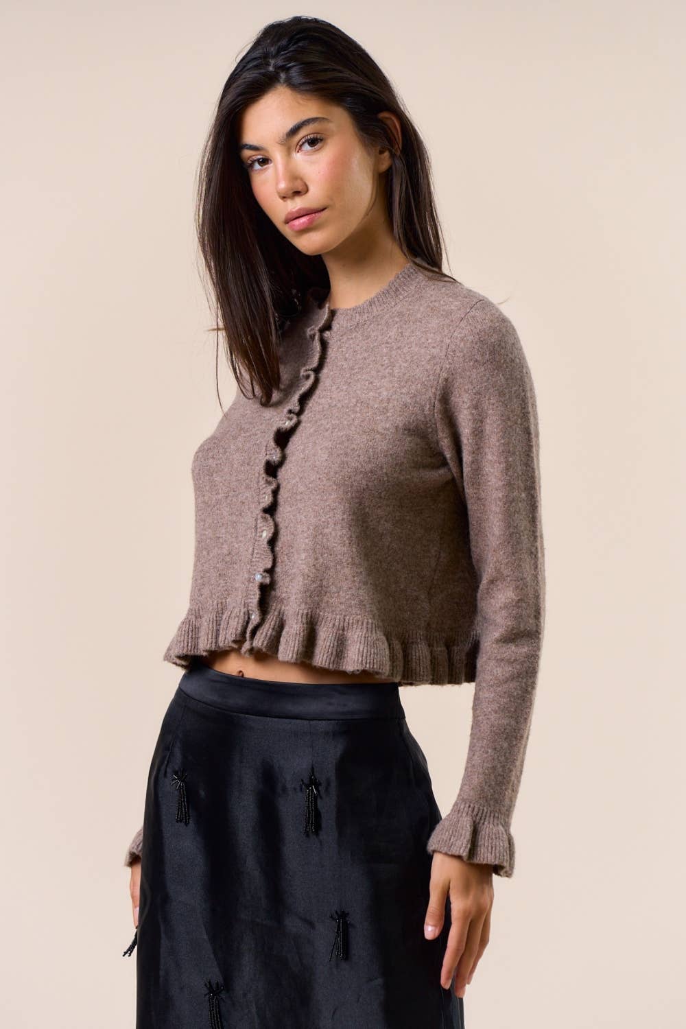Goldie Ruffle Cardigan