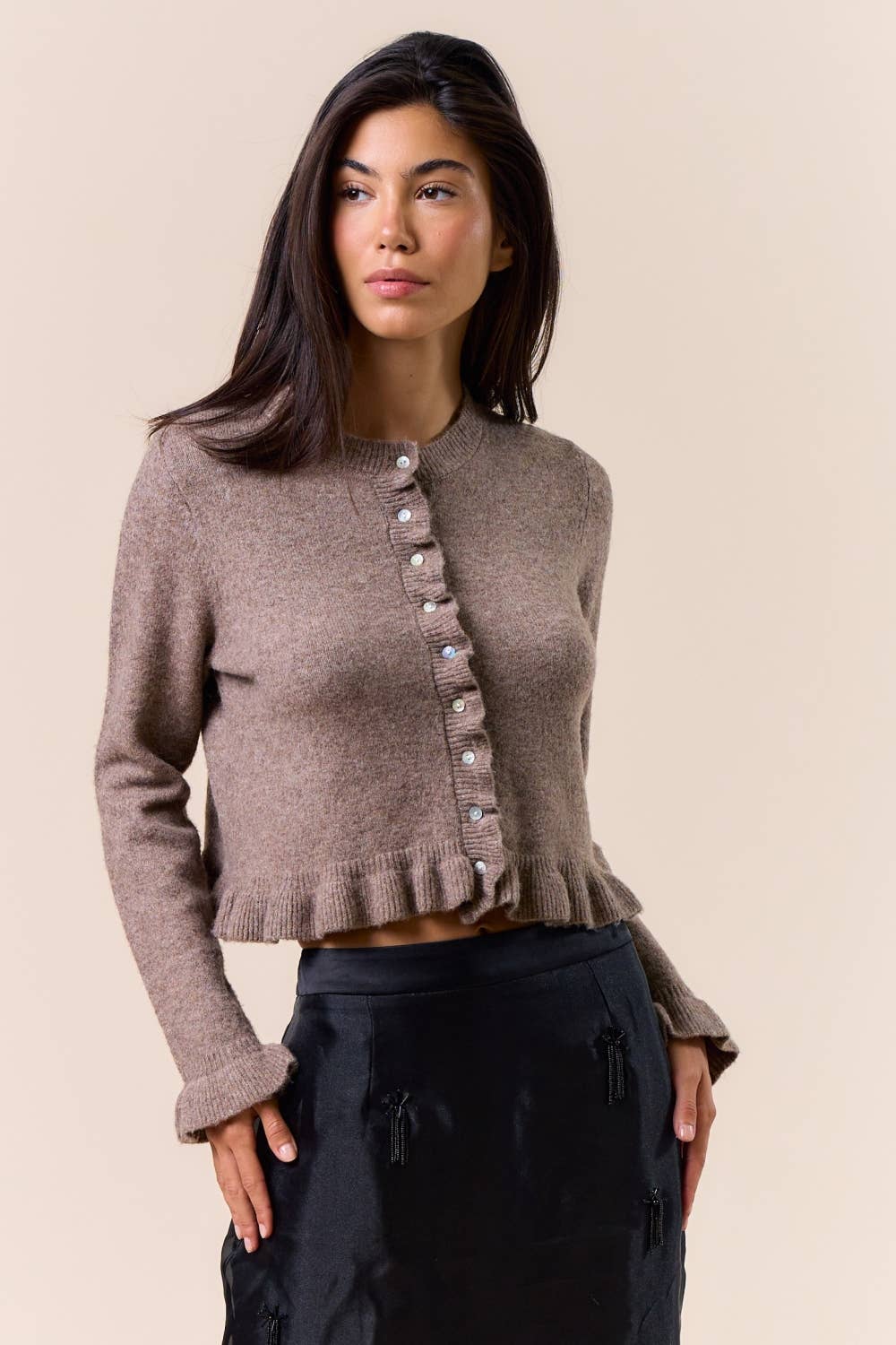 Goldie Ruffle Cardigan