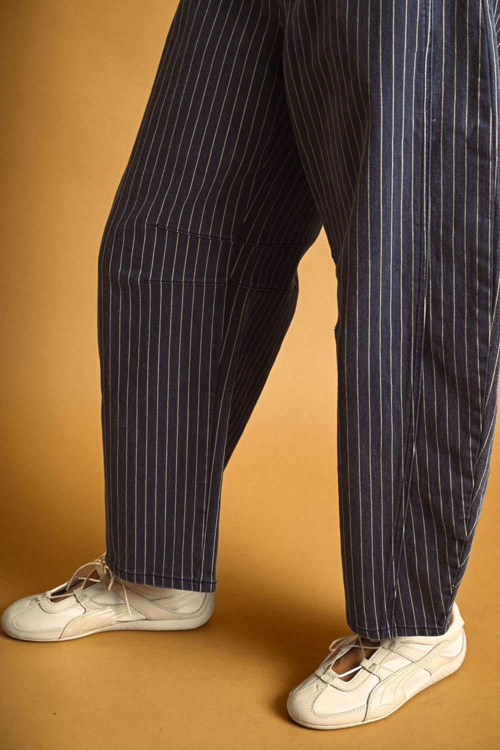 Penny Pin Stripe Barrel Pants