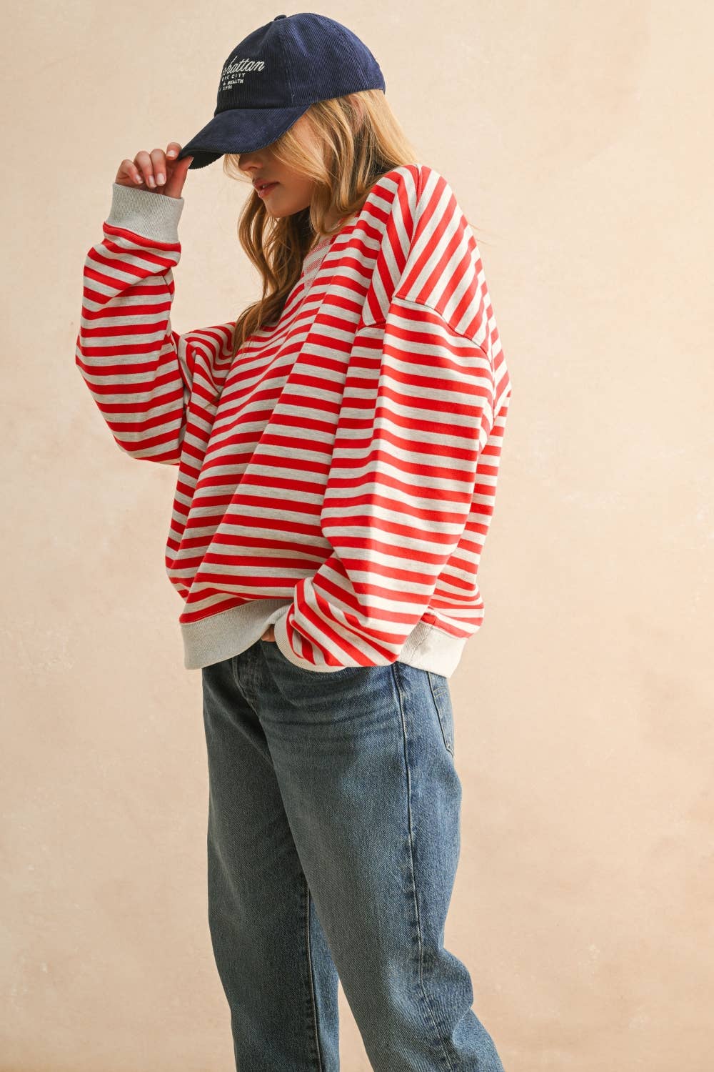 Jenna Striped Pullover