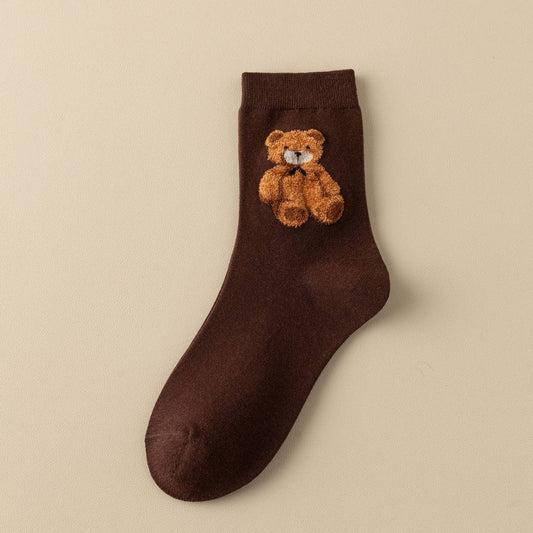 Cozy Bear Crew Socks