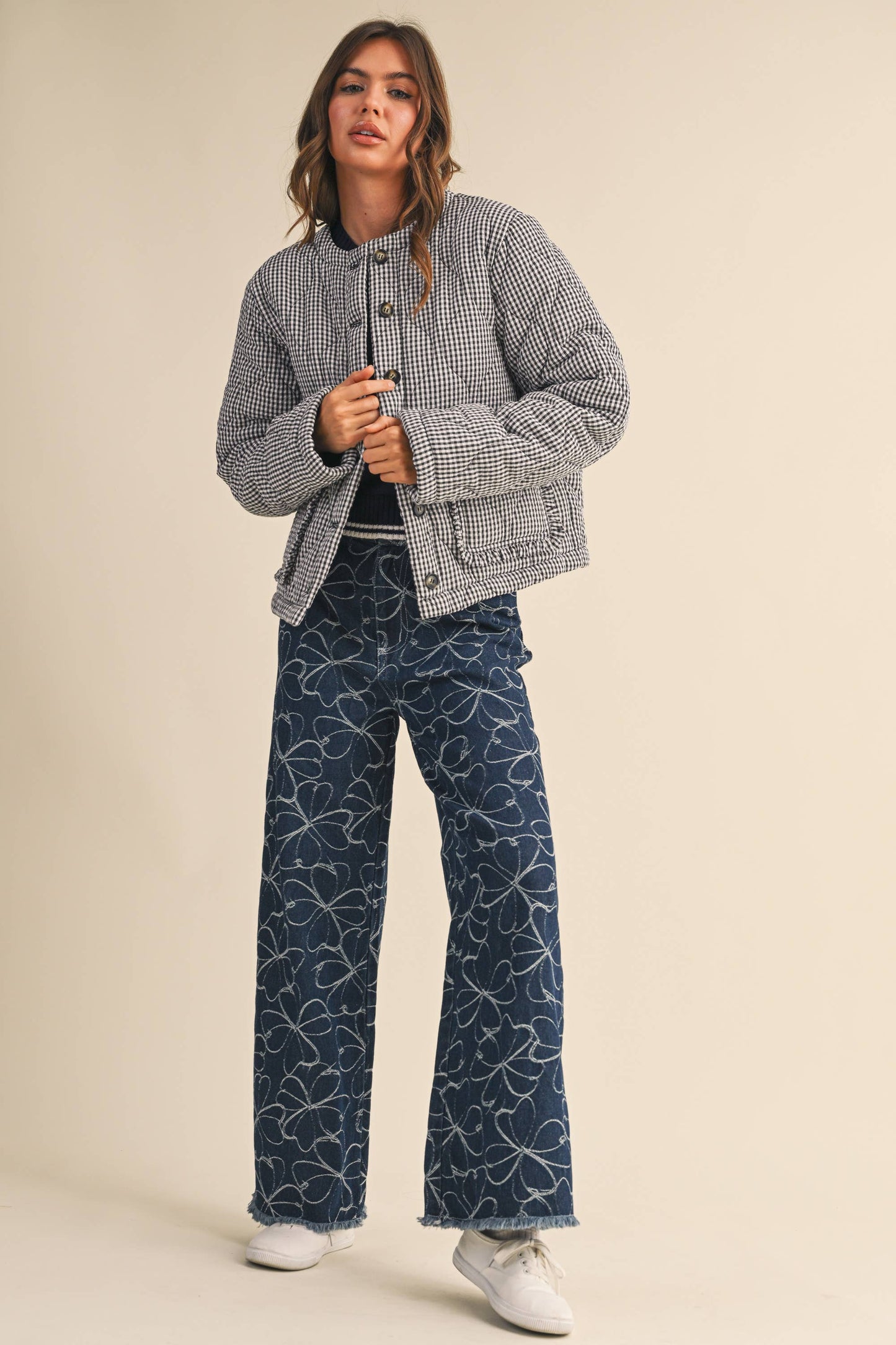 Lola Gingham Quilt Jacket