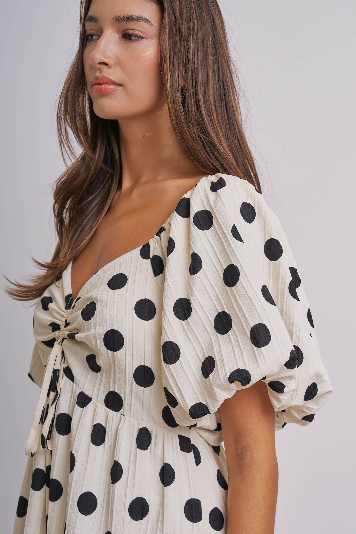 Liana Polka Dot Maxi Dress