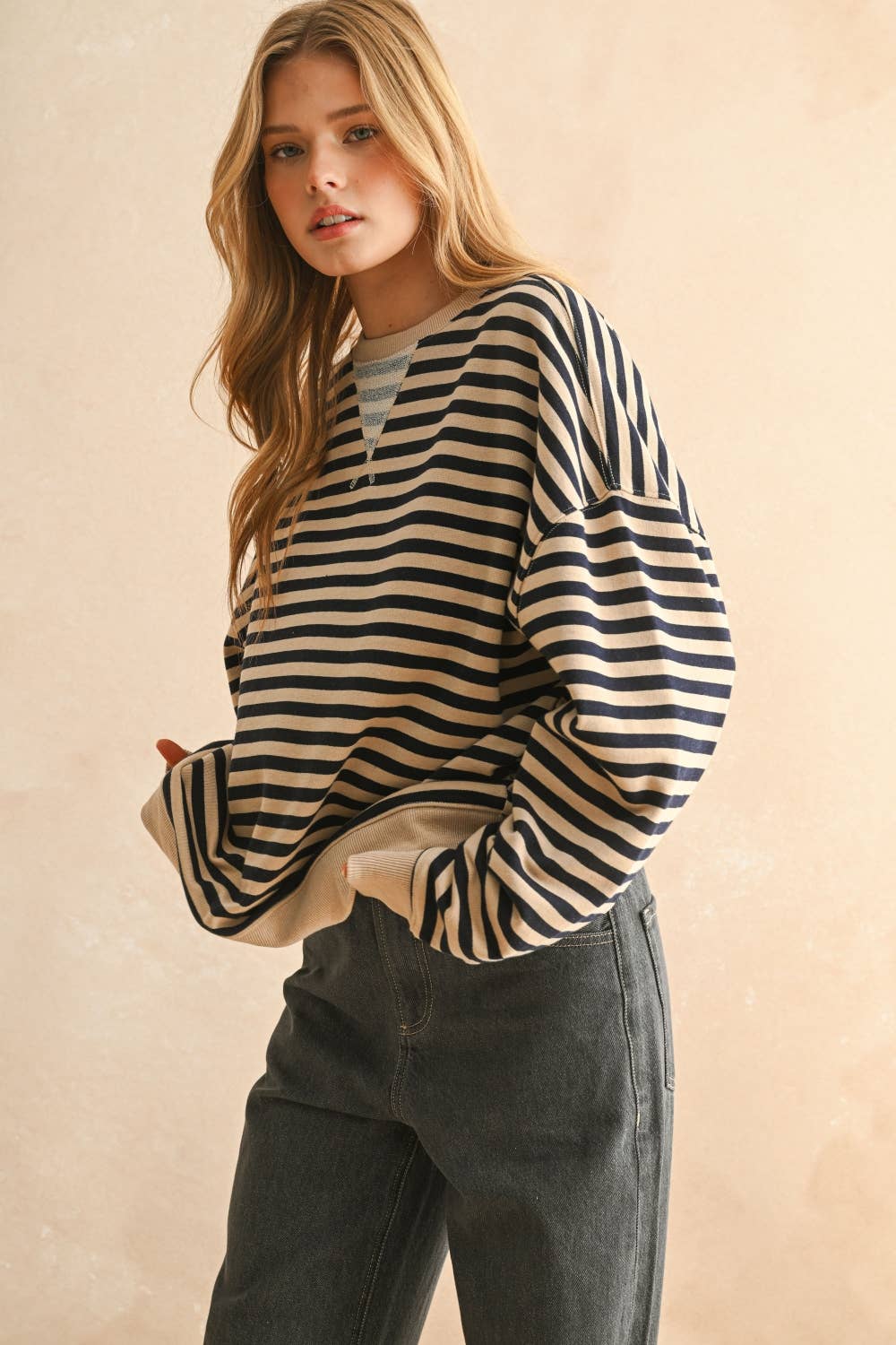 Jenna Striped Pullover