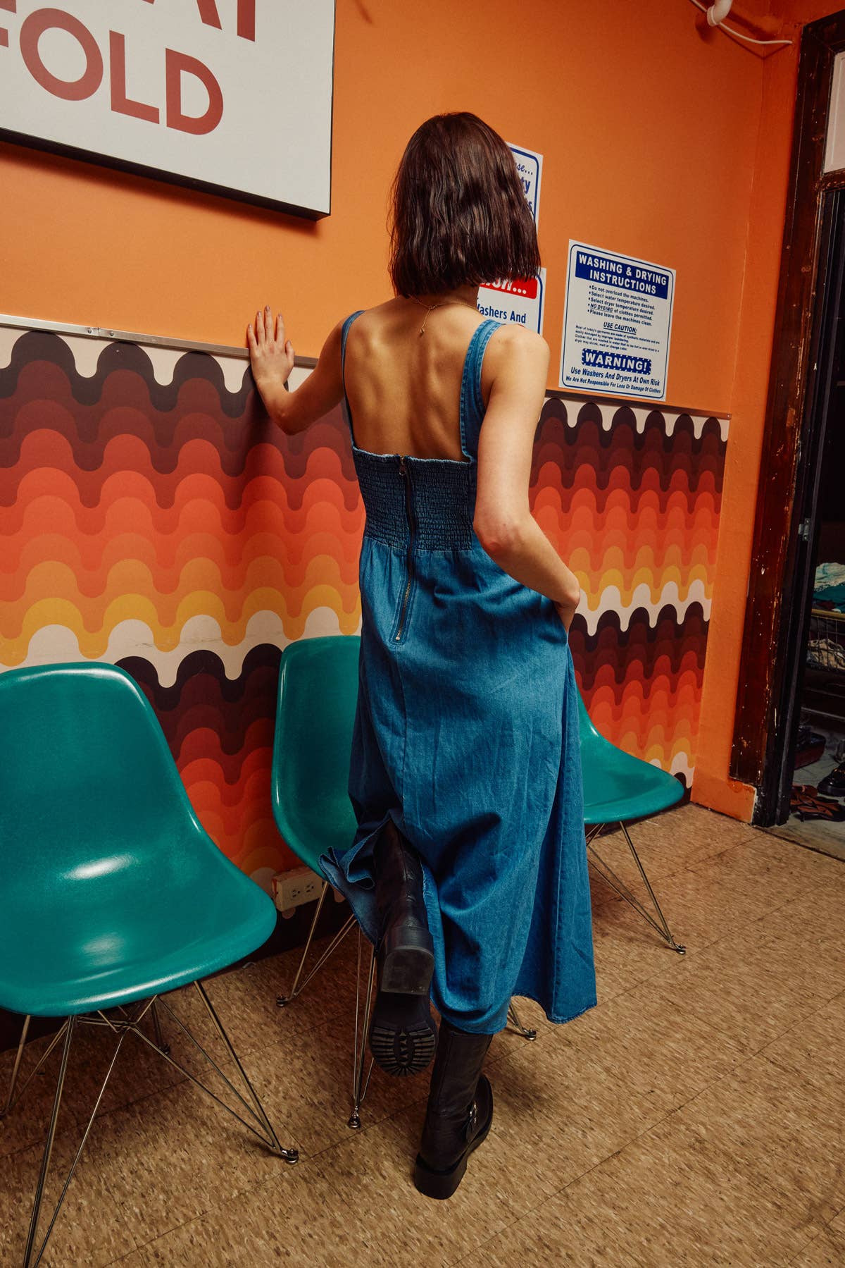 Lolly Denim Midi Dress