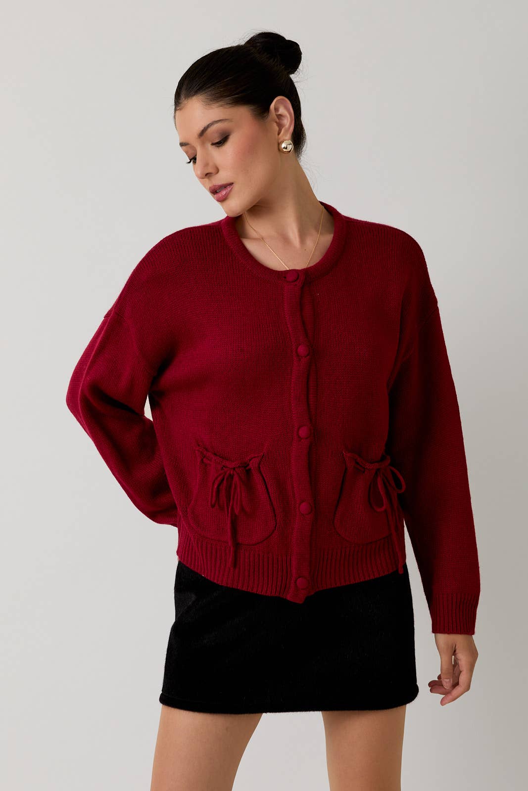 Ruby Bow Cardigan