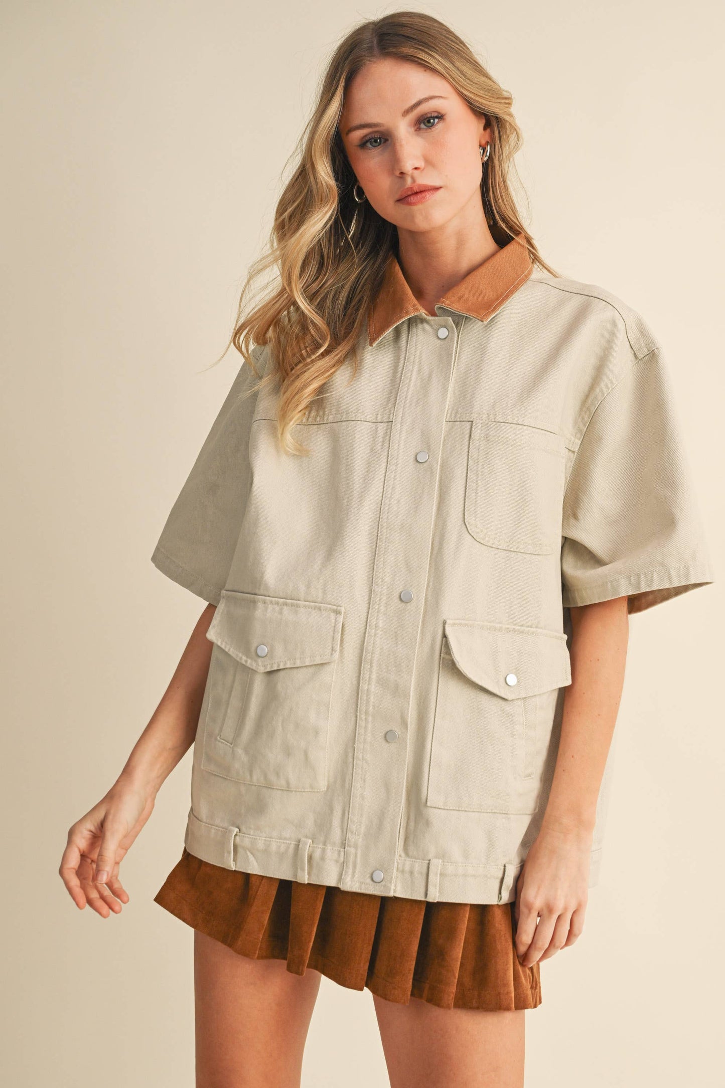 Anna Short Sleeve Chore Jacket