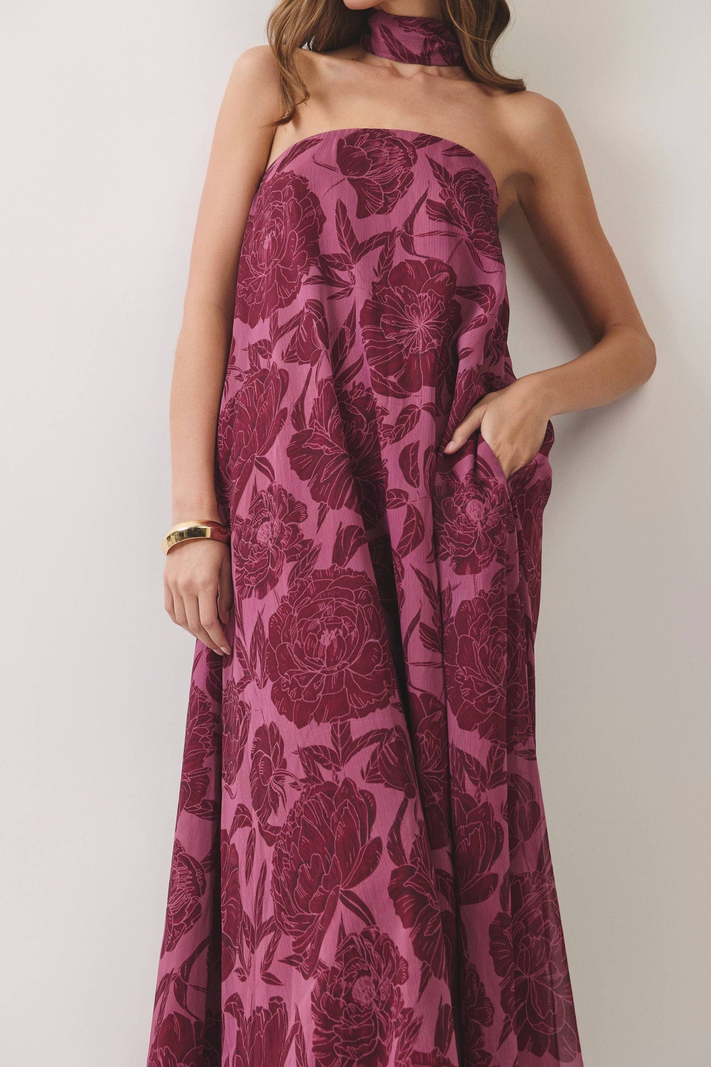 Diana Scarf Maxi Dress
