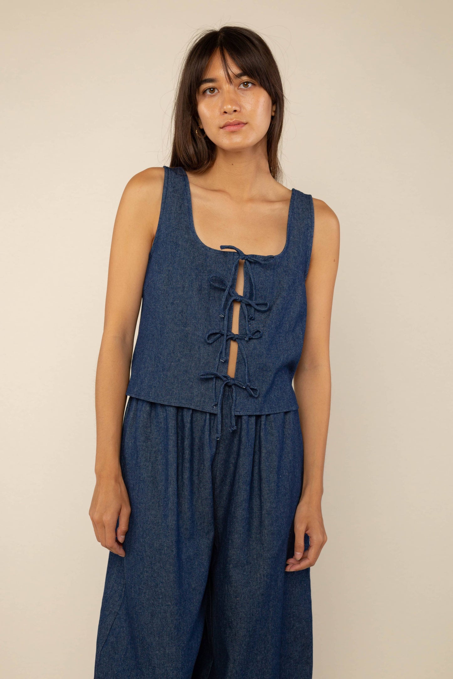 Jeannie Denim Tank