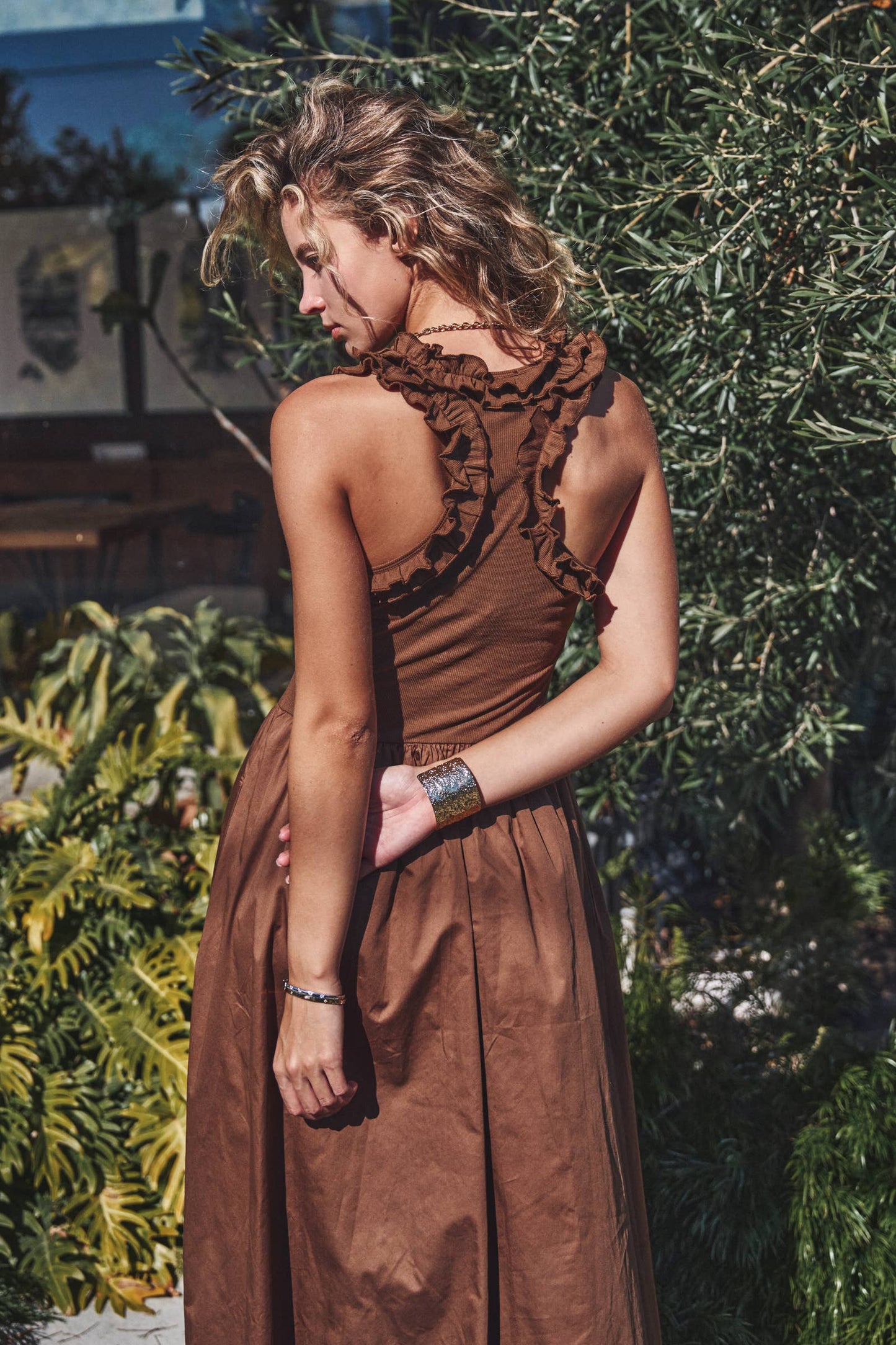 Gina Ribbed Knit Midi Dress