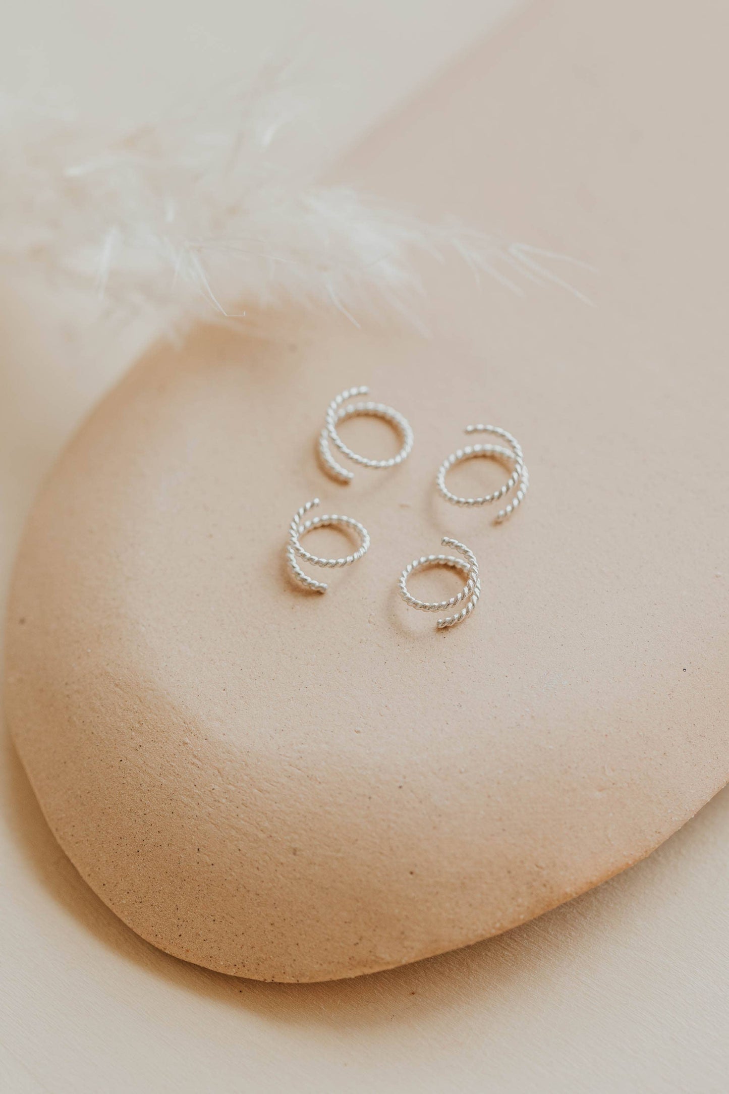 Tiny Twist Earrings | Waterproof Jewelry