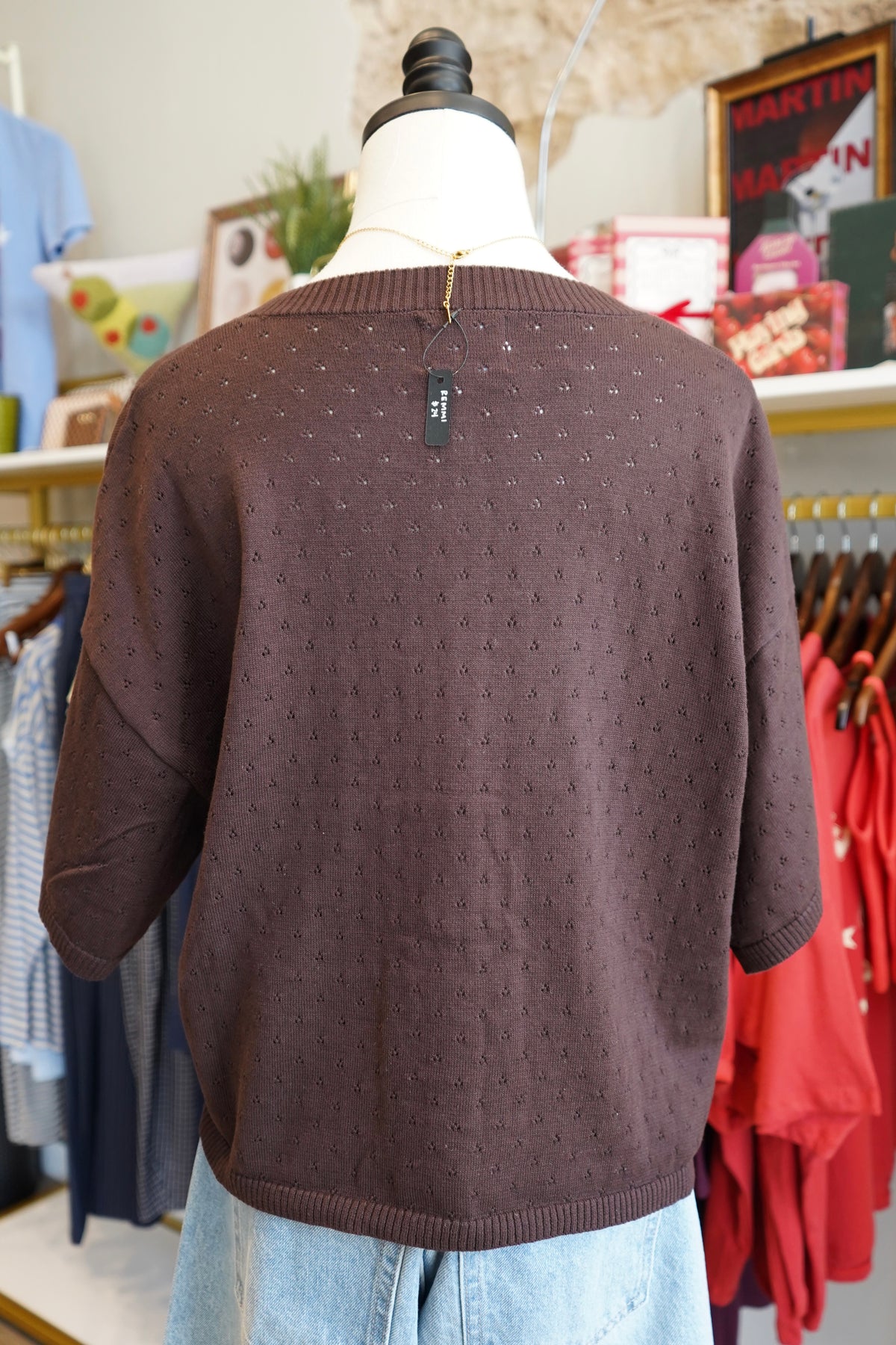 Charlotte Pointelle Cardigan