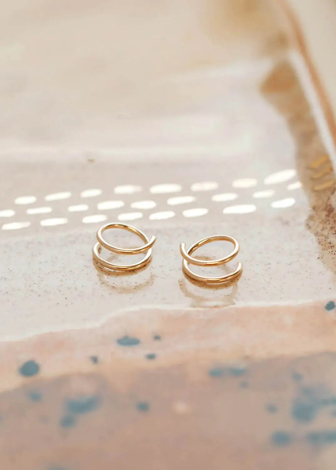 Tiny Twist Earrings | Waterproof Jewelry