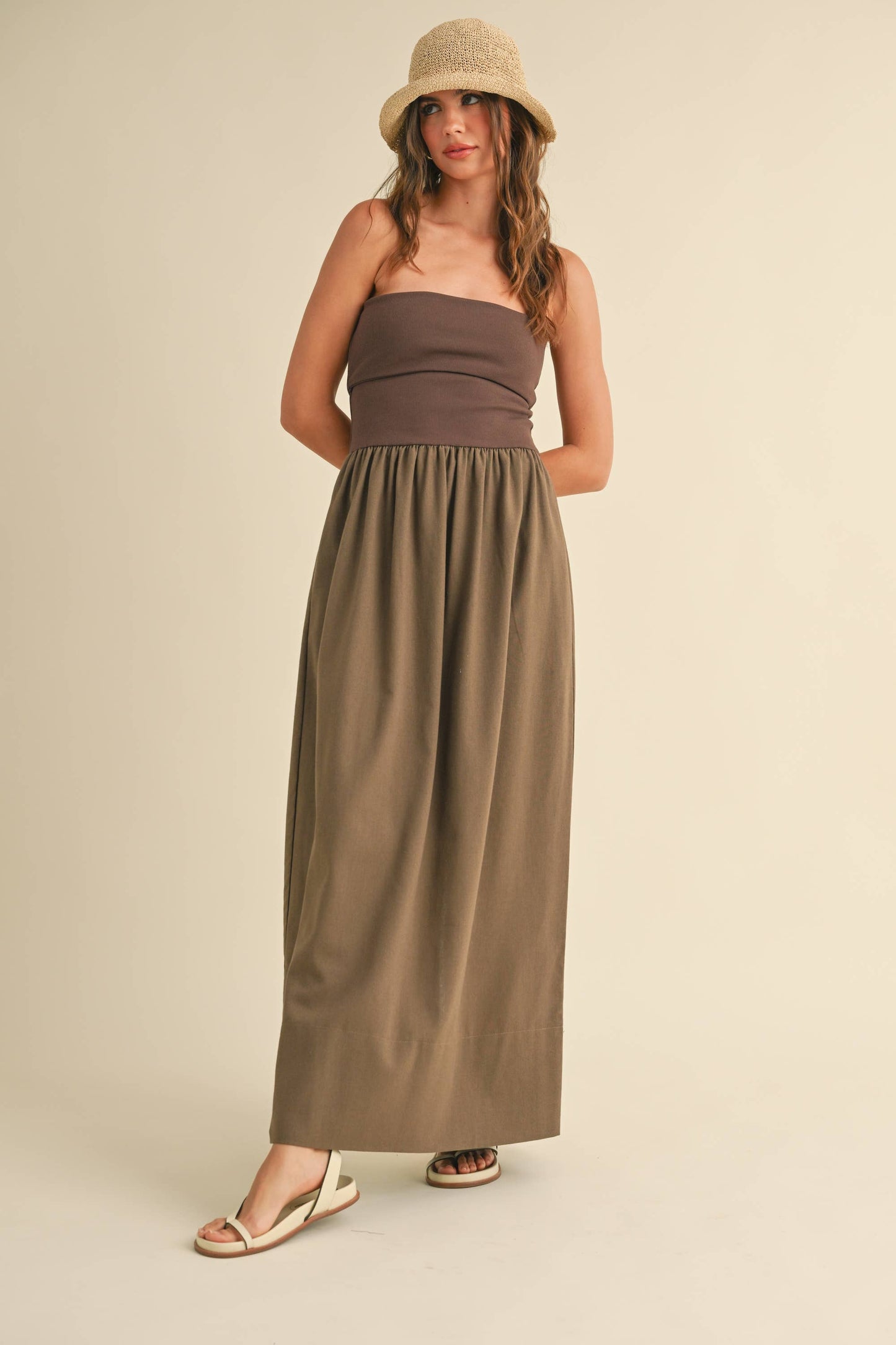 Lea Strapless Maxi Dress
