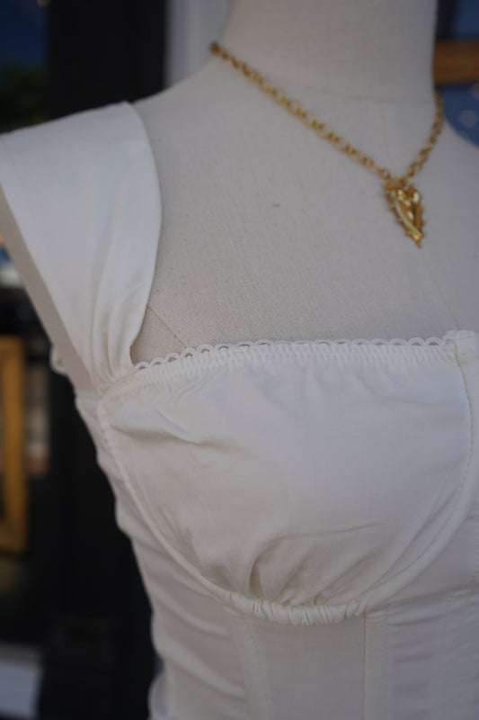 Colleen Structured Square-Neck Top