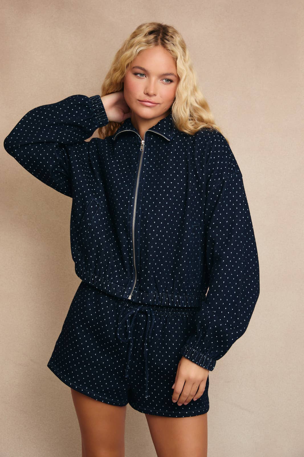 Poppy Polka Dot Denim Set