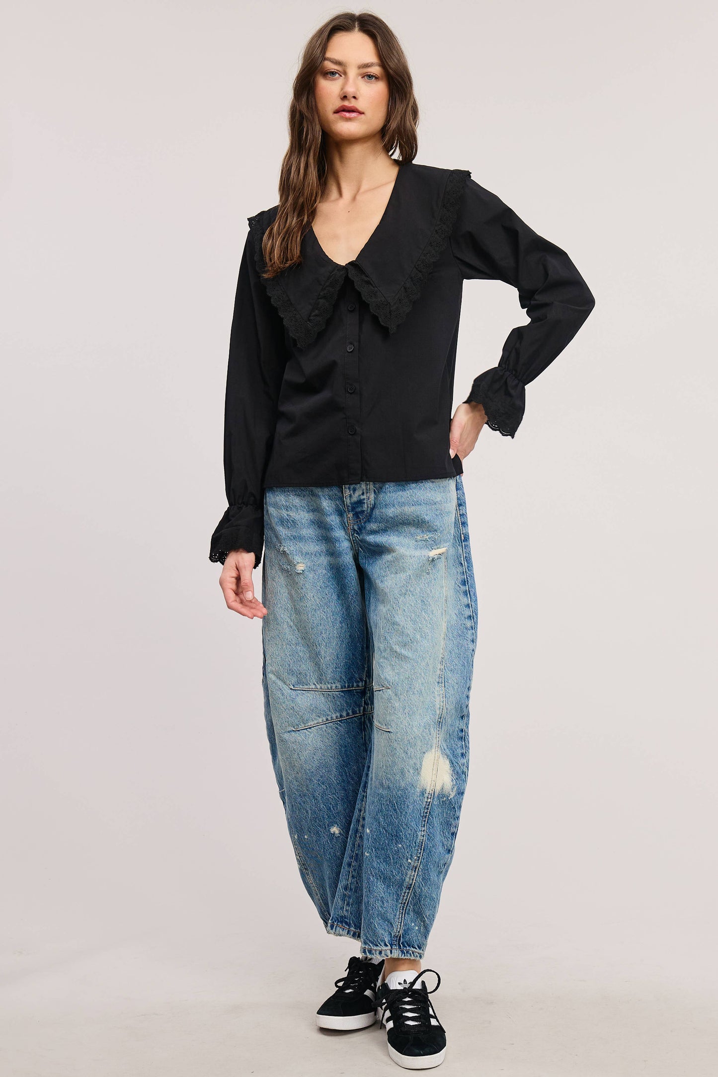 Jenny Bib Collar Blouse