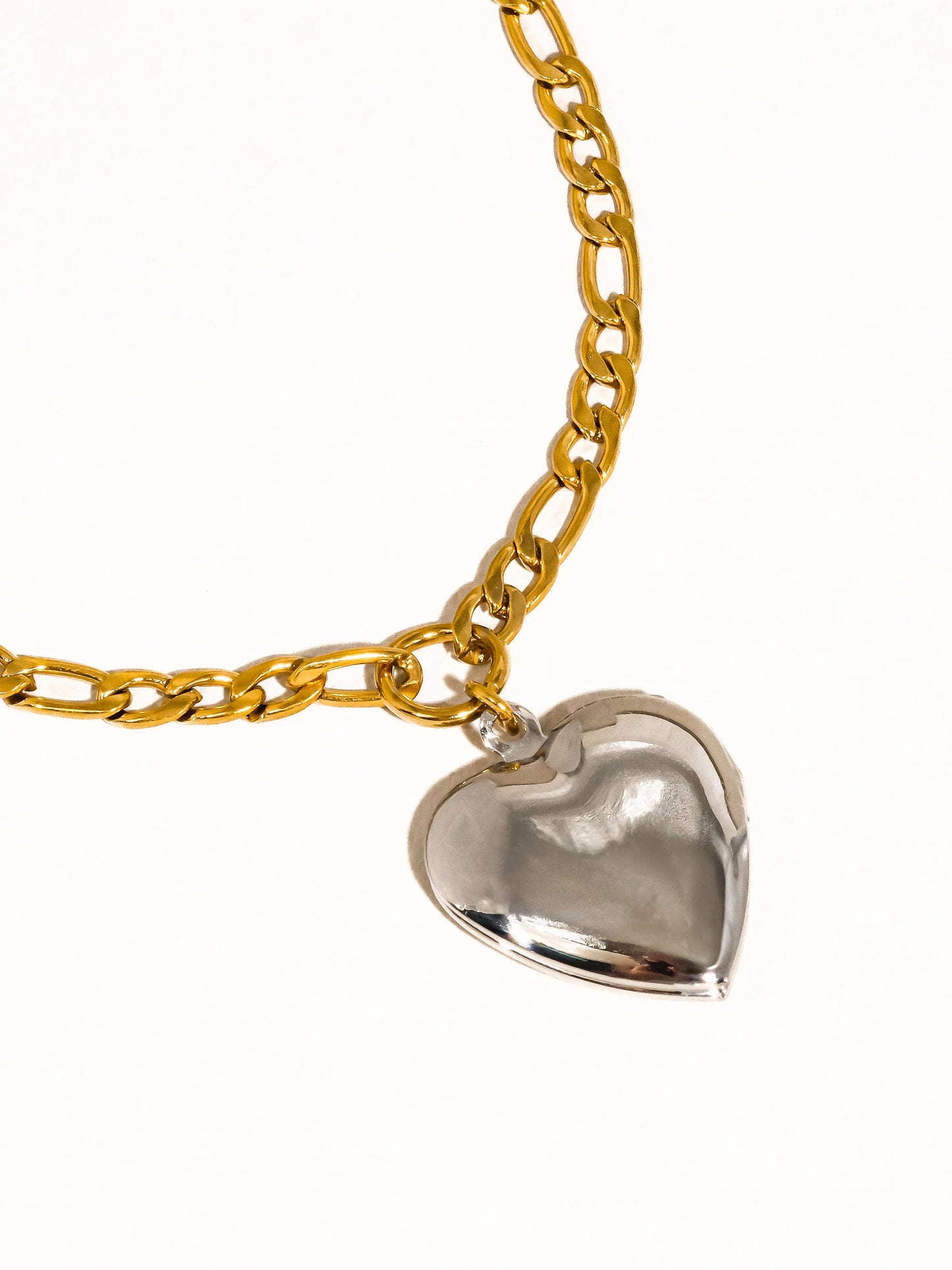 Heidi Mixed Metal Locket Necklace | Waterproof Jewelry