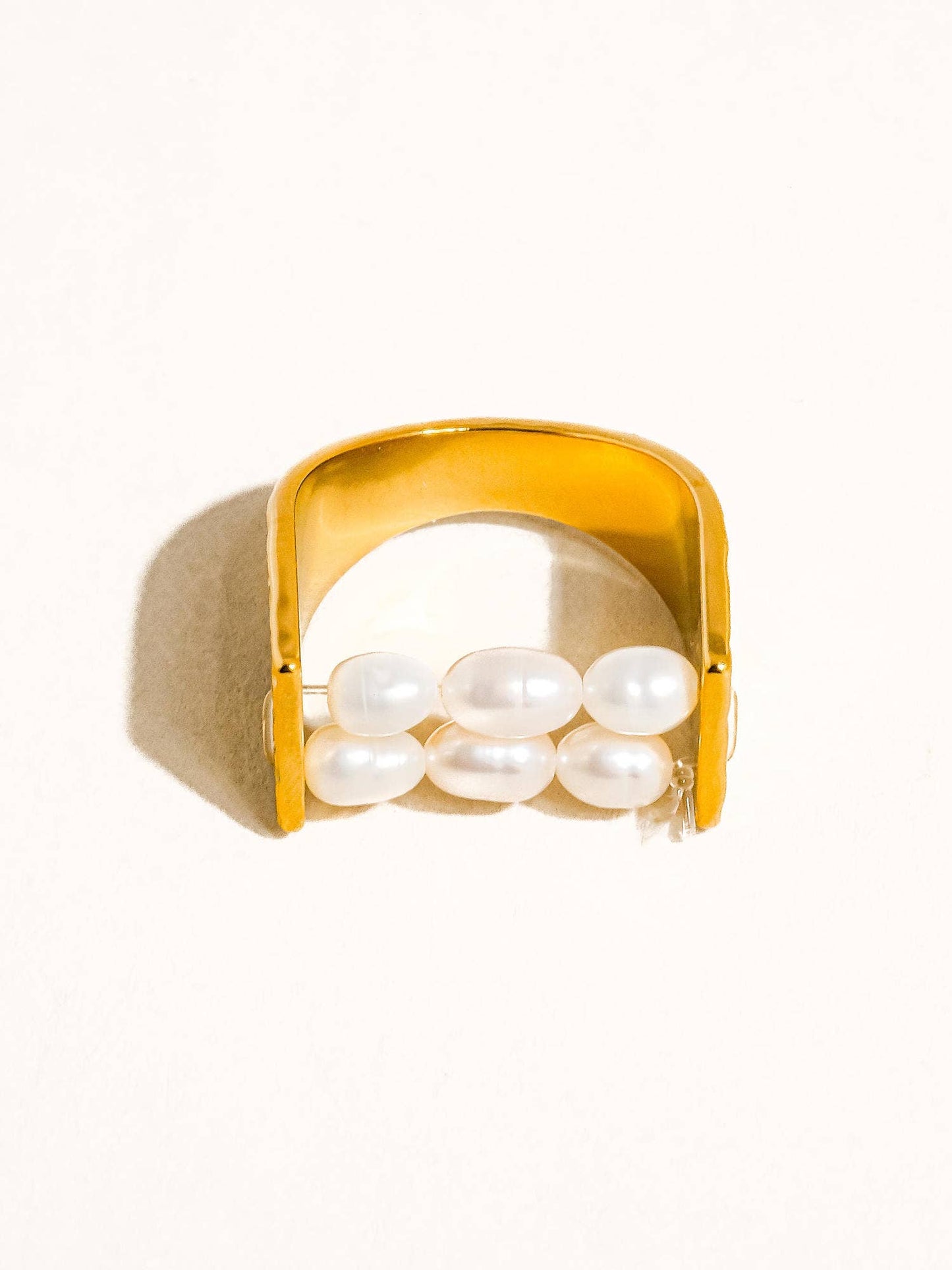 Romane Beaded Pearl Ring | Waterproof Jewelry