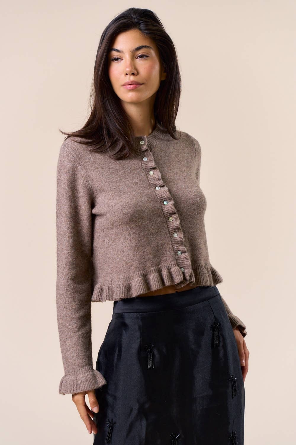 Goldie Ruffle Cardigan