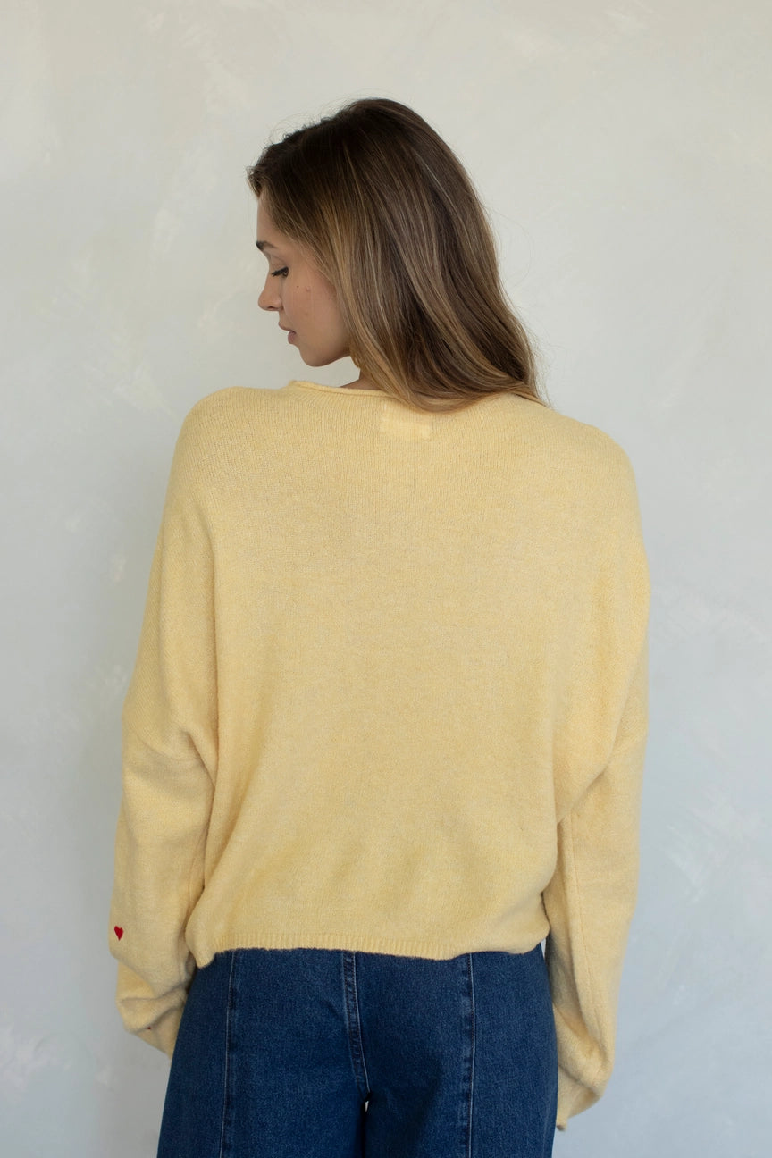 Emma Cardigan | Embroidered Hearts
