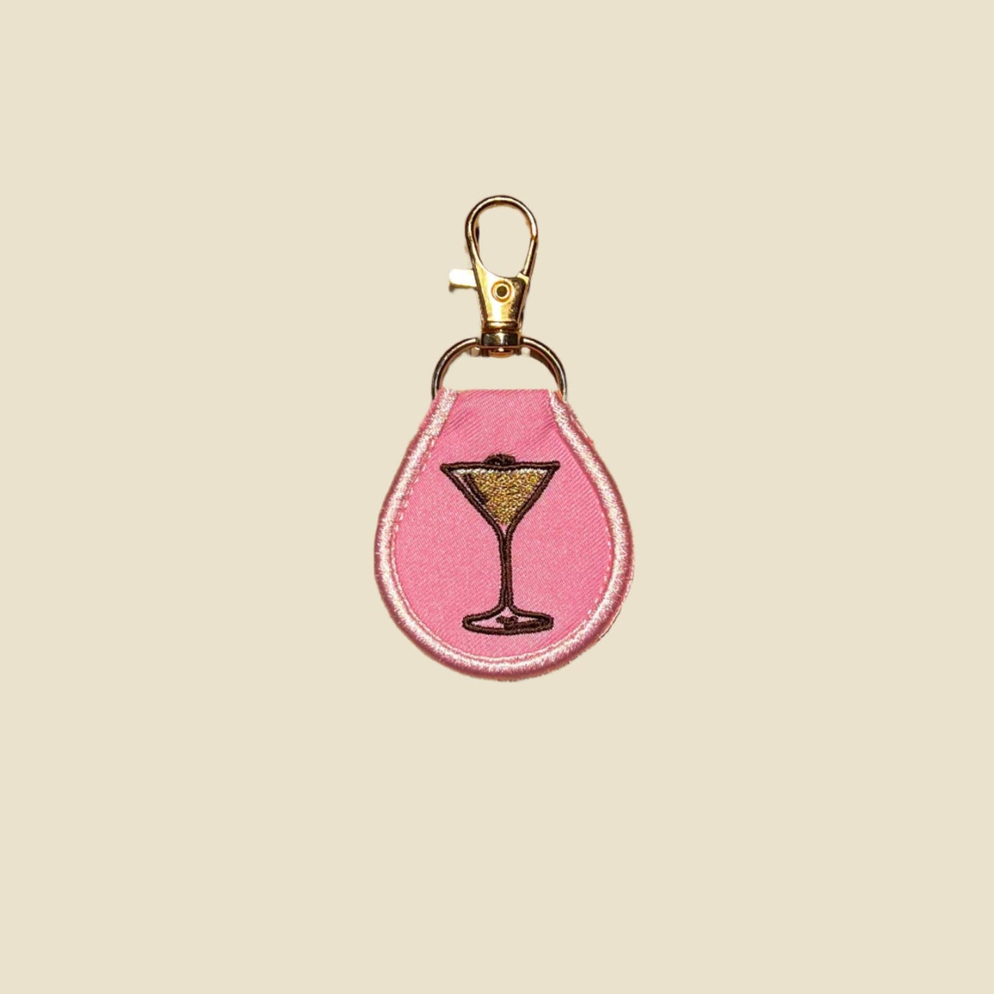 Retro Embroidered Key Tag