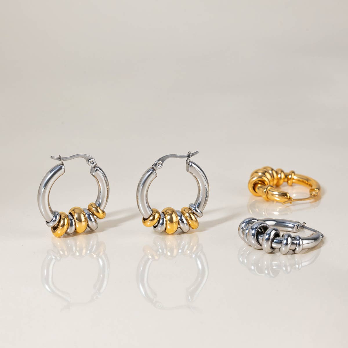 Trina Chunky Hoops | Waterproof Jewelry