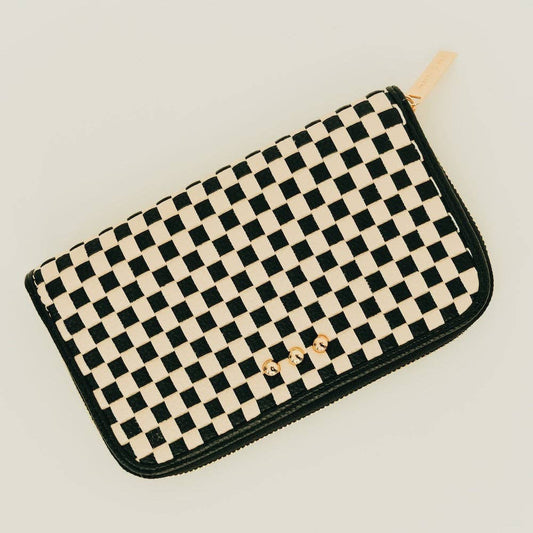 Lenni Large Zip Woven Wallet