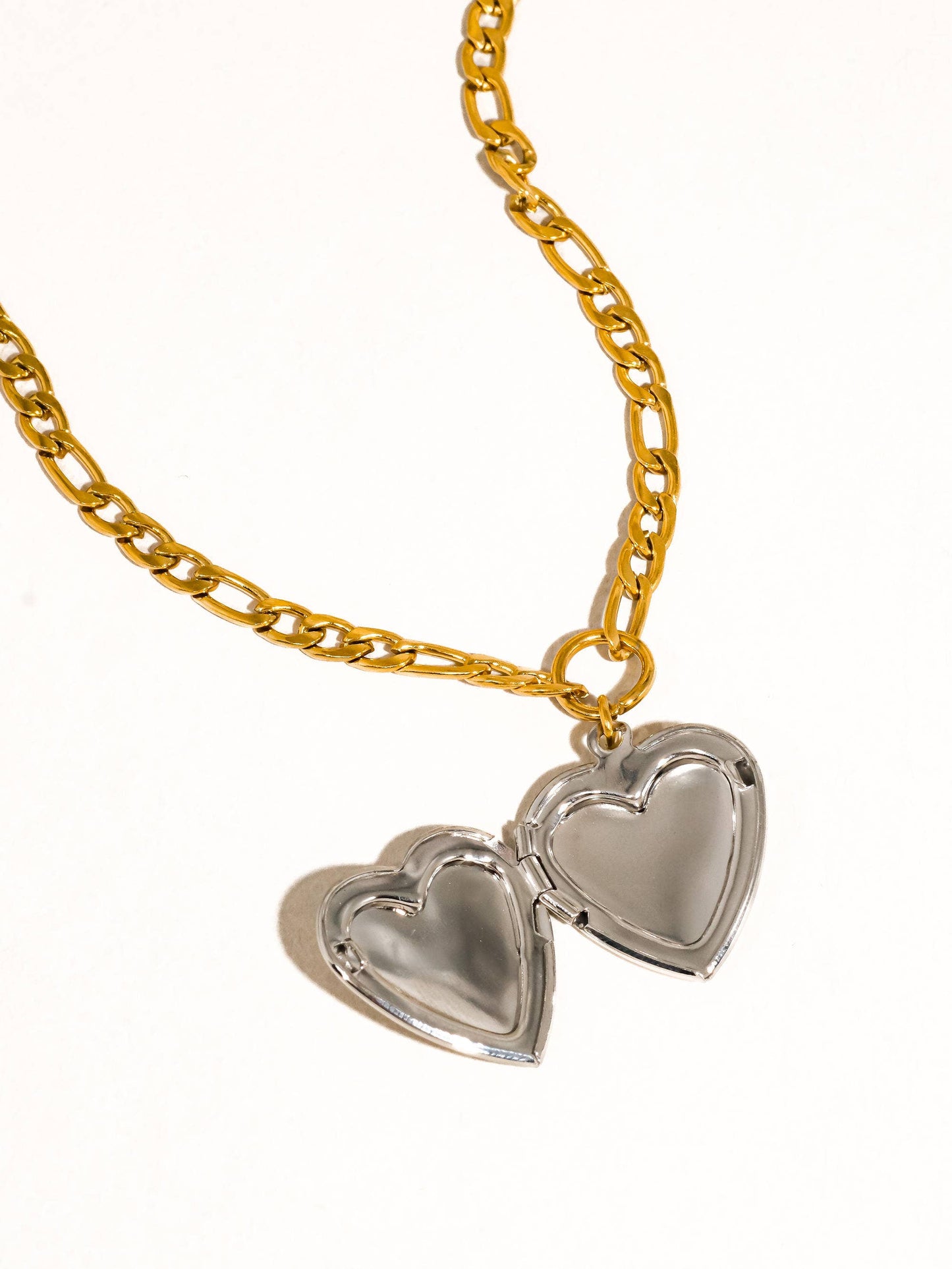 Heidi Mixed Metal Locket Necklace | Waterproof Jewelry