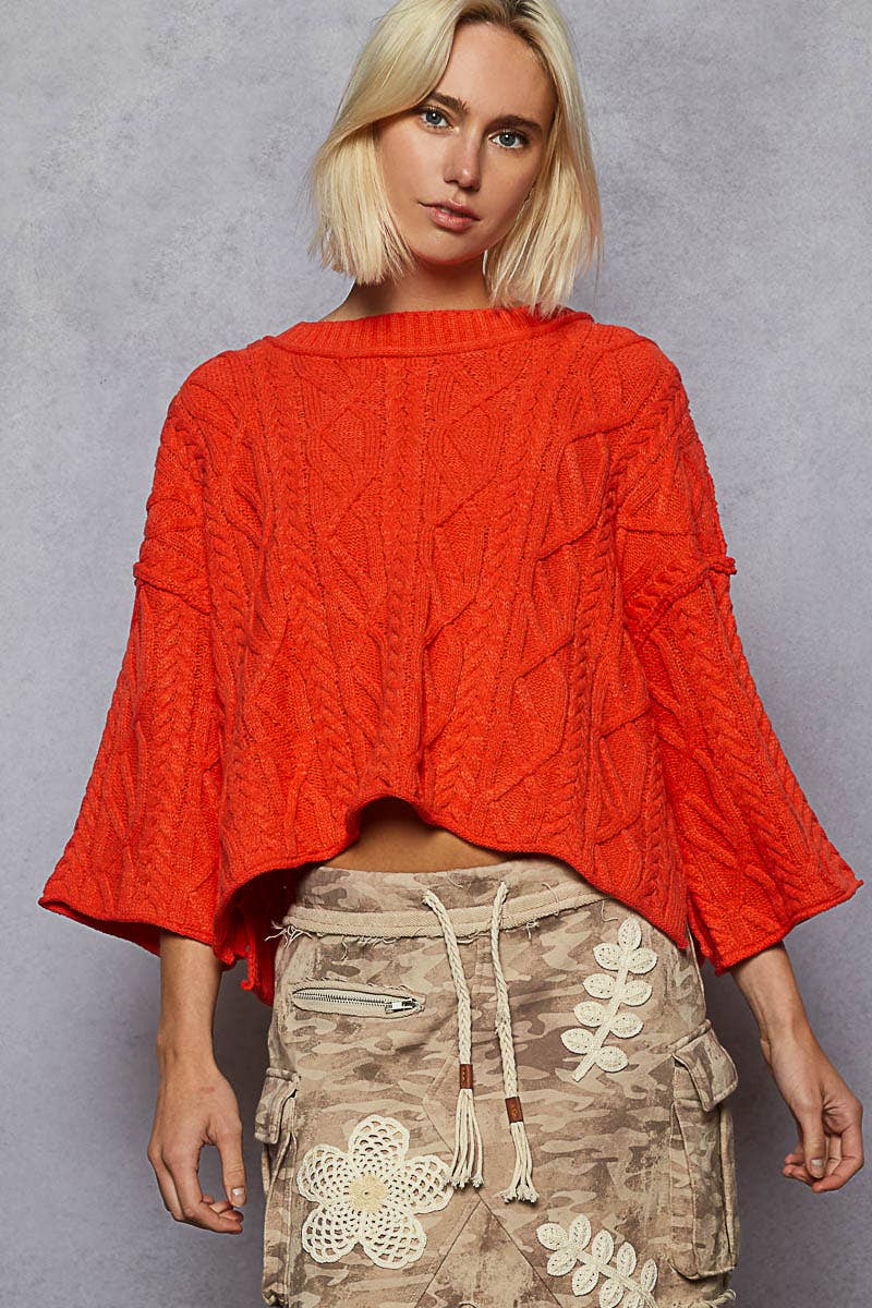 Sadie Cable Knit Short Sleeve